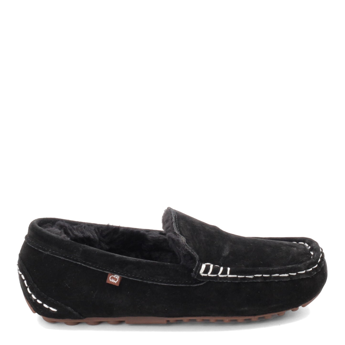 Peltz Shoes Women's Lamo Callie Moc Slipper BLACK EW1934-BLK