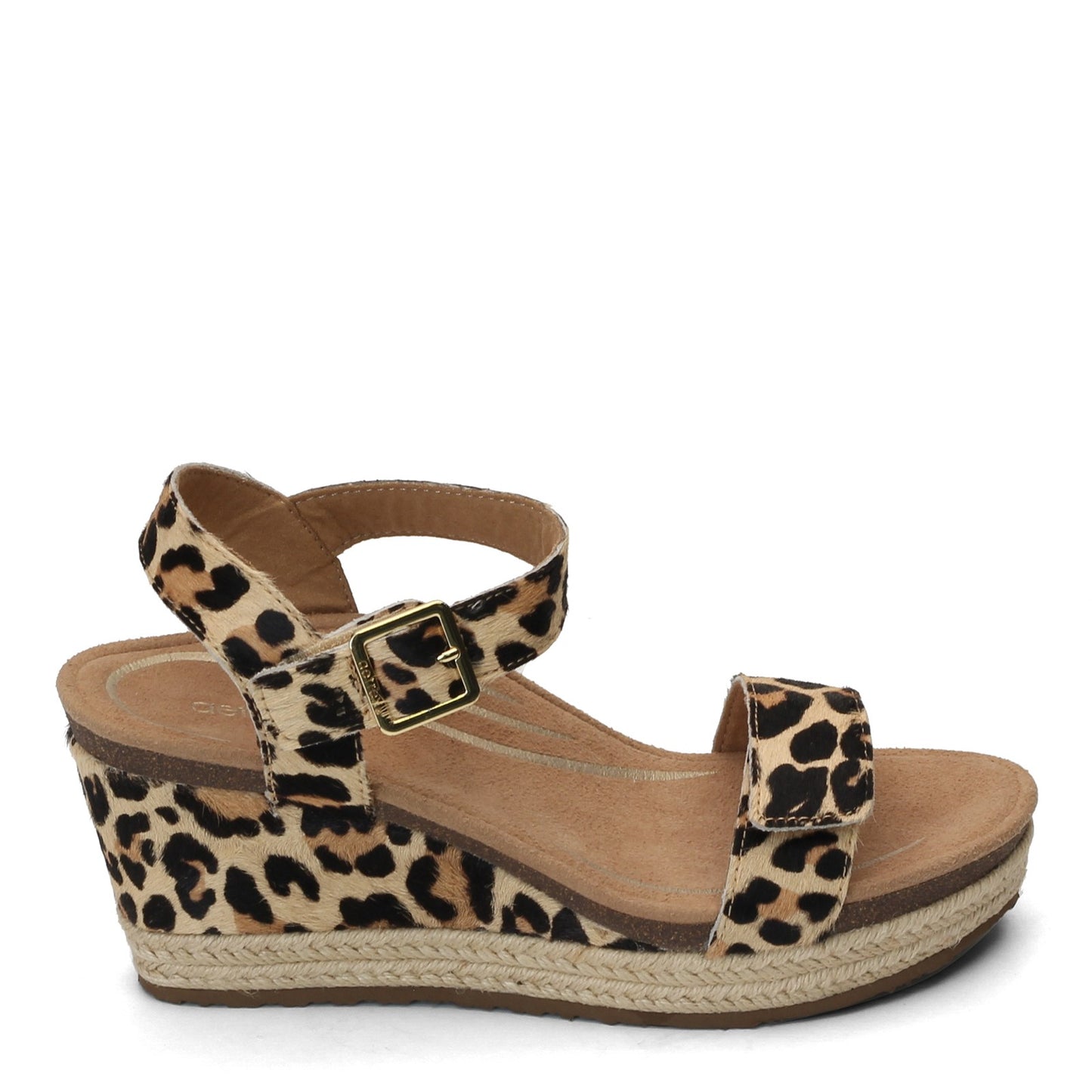Peltz Shoes Women's Aetrex Sydney Sandal LEOPARD EW704