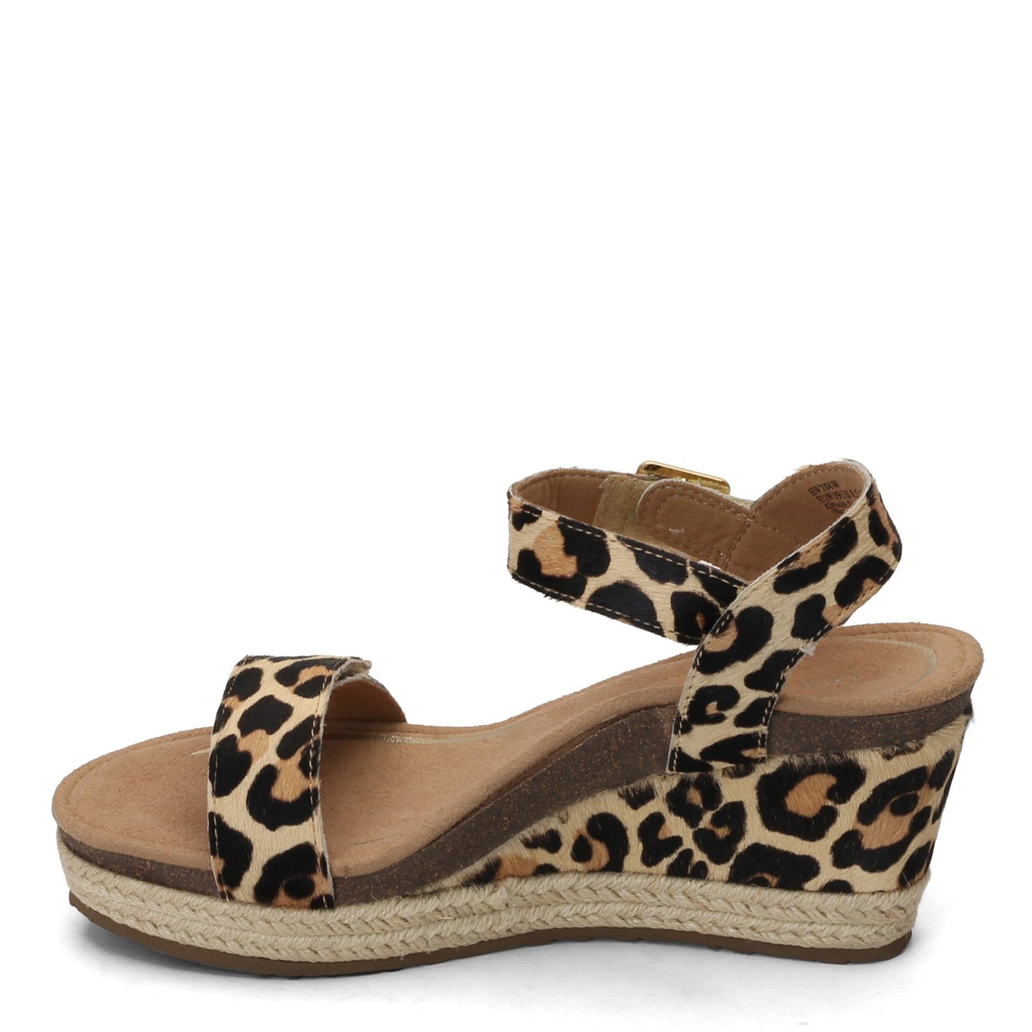 Peltz Shoes Women's Aetrex Sydney Sandal LEOPARD EW704