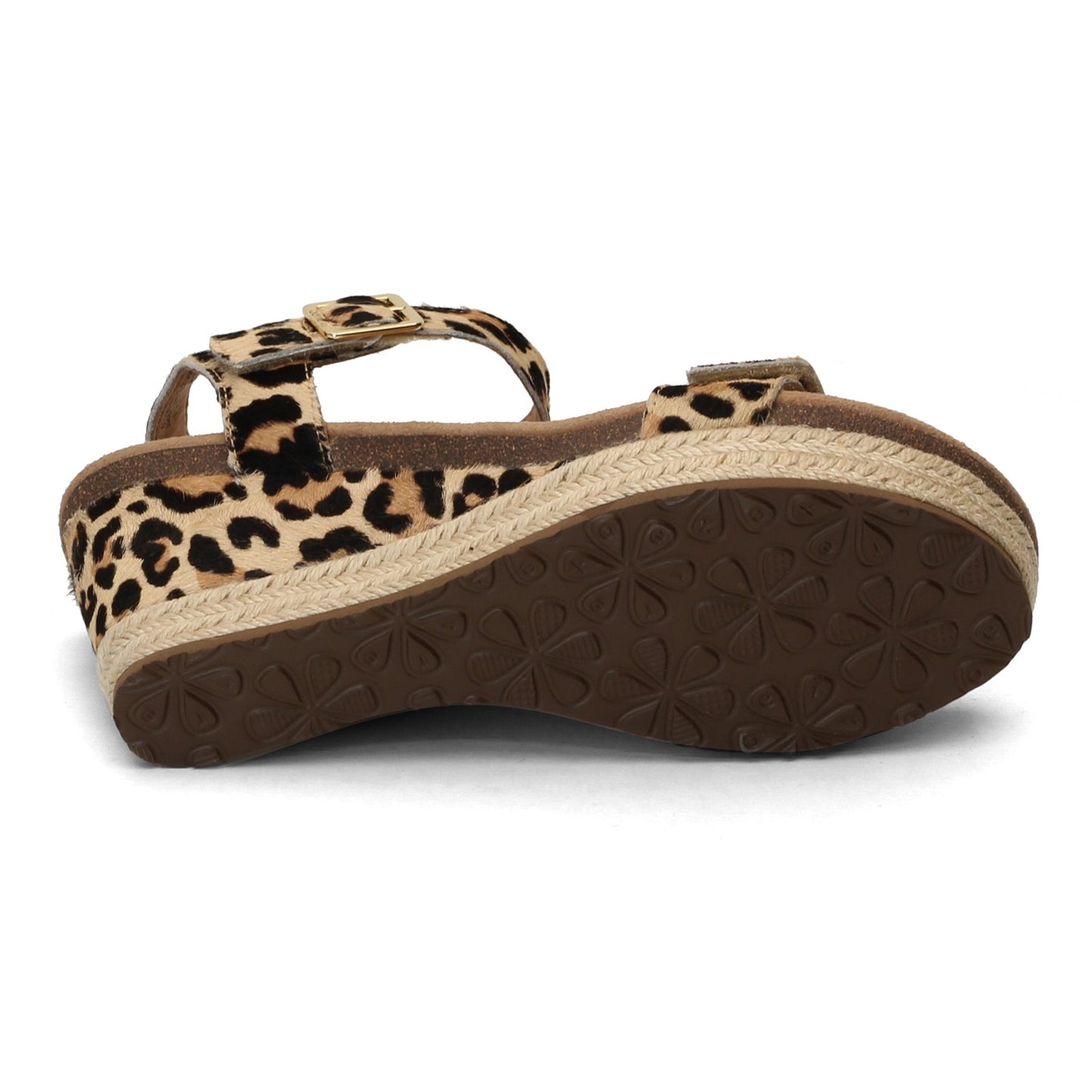 Peltz Shoes Women's Aetrex Sydney Sandal LEOPARD EW704