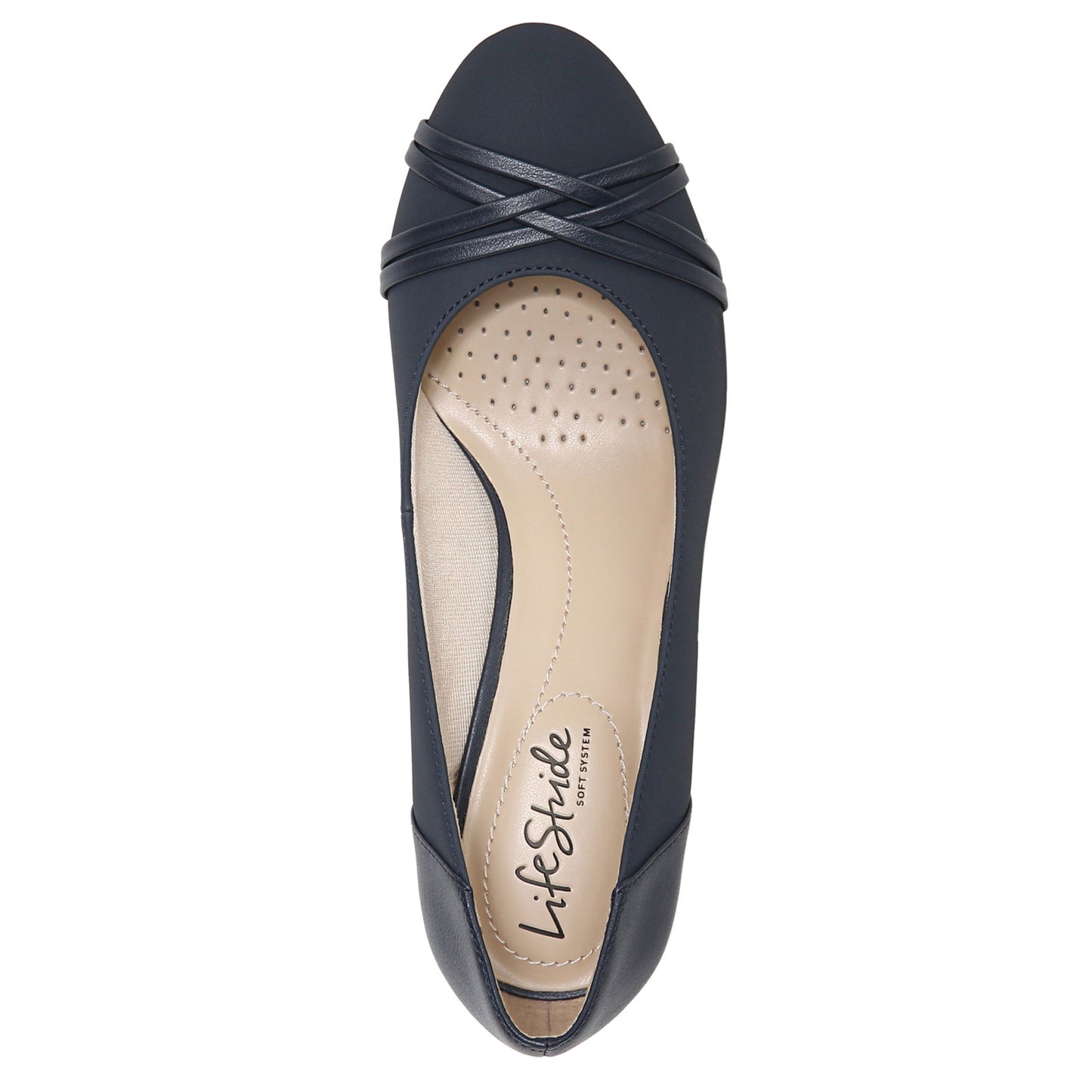 Peltz Shoes Women's LifeStride Pascal Pump Navy F1224S3403