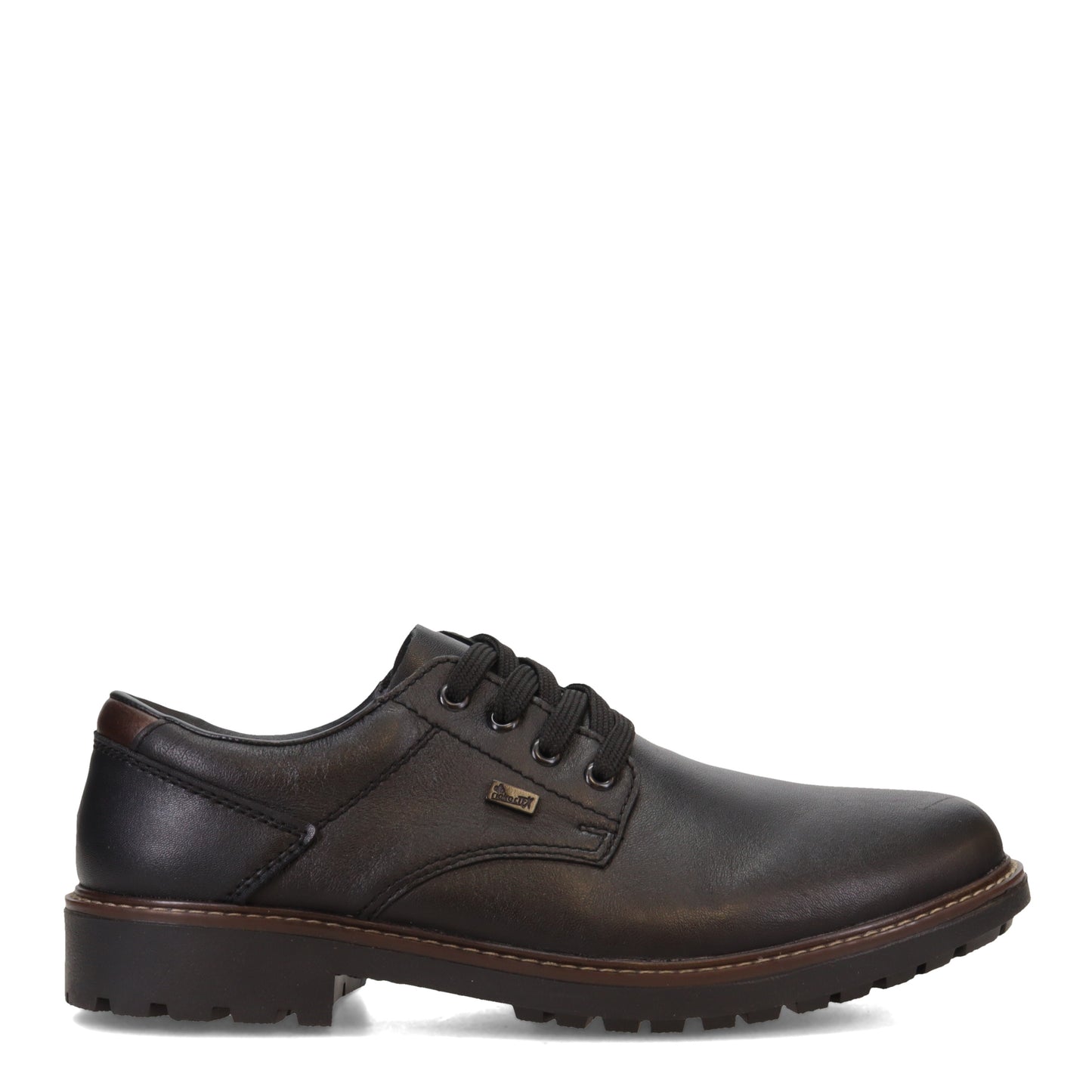 Peltz Shoes Men's Rieker Plain Toe WP Oxford BLACK F4611-00
