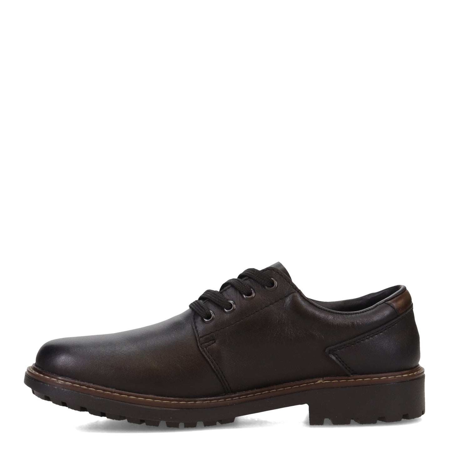 Peltz Shoes Men's Rieker Plain Toe WP Oxford BLACK F4611-00