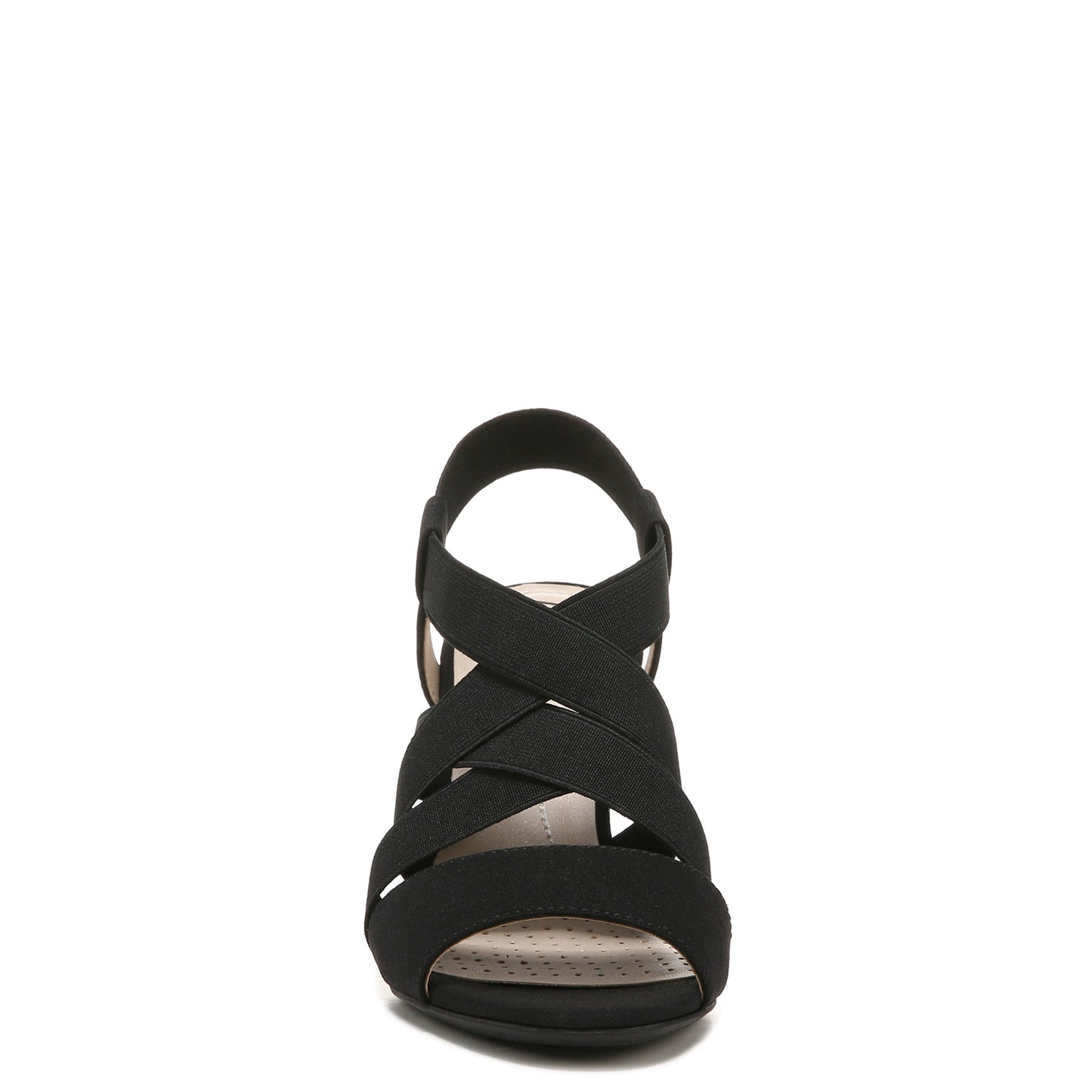 Peltz Shoes Women's Lifestride Charlotte High Heel Sandals Black F7205S1001