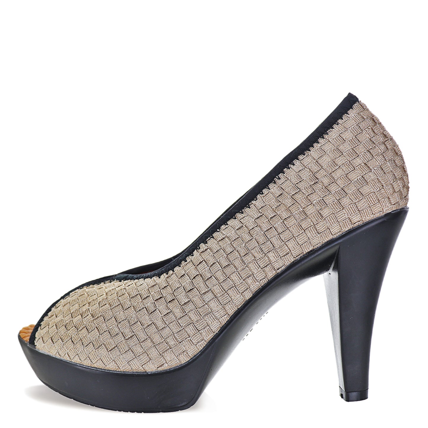 Peltz Shoes Women's Bernie Mev Fabulous Pump LIGHT GOLD FABULOUS LTGLD
