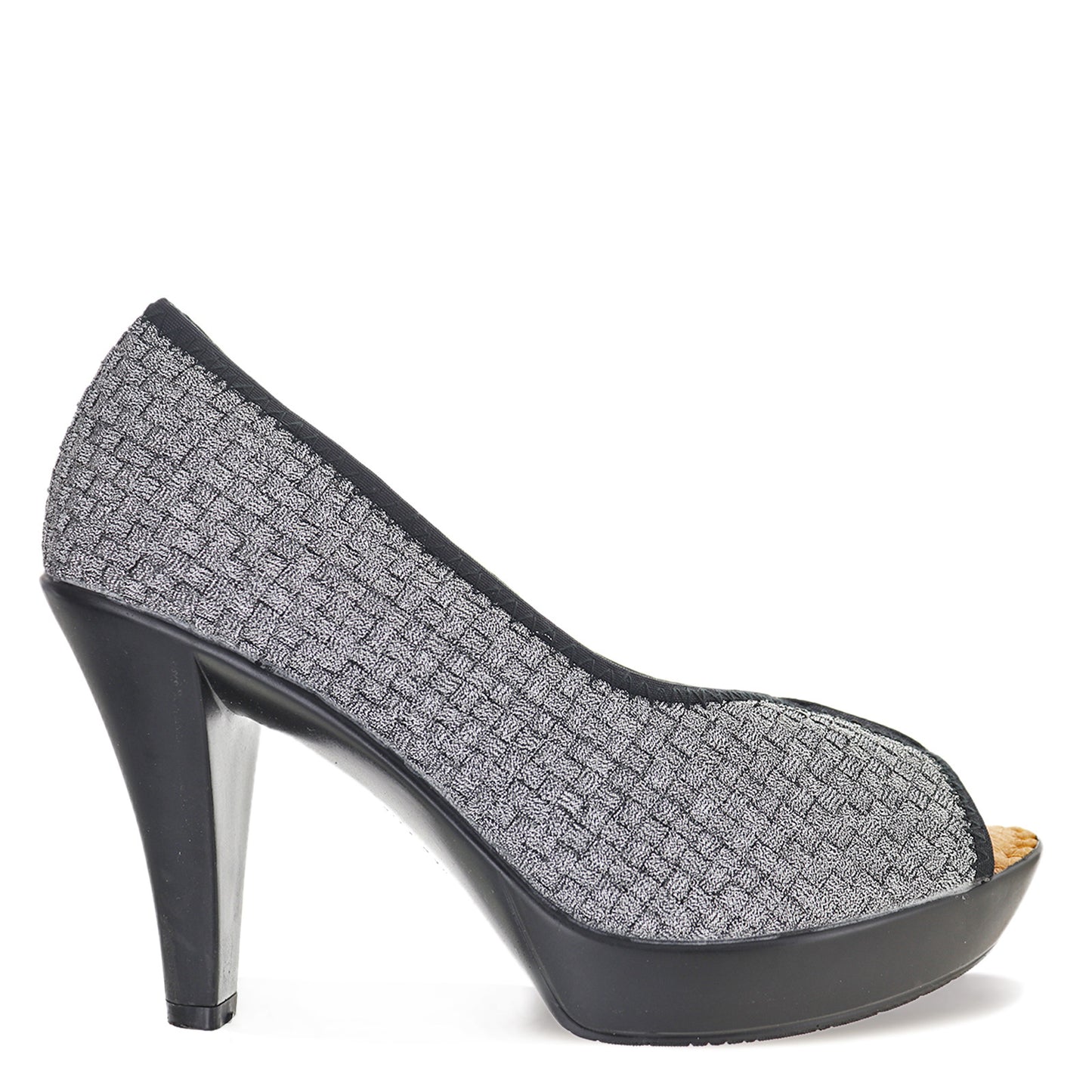 Peltz Shoes Women's Bernie Mev Fabulous Pump PEWTER FABULOUS PEW
