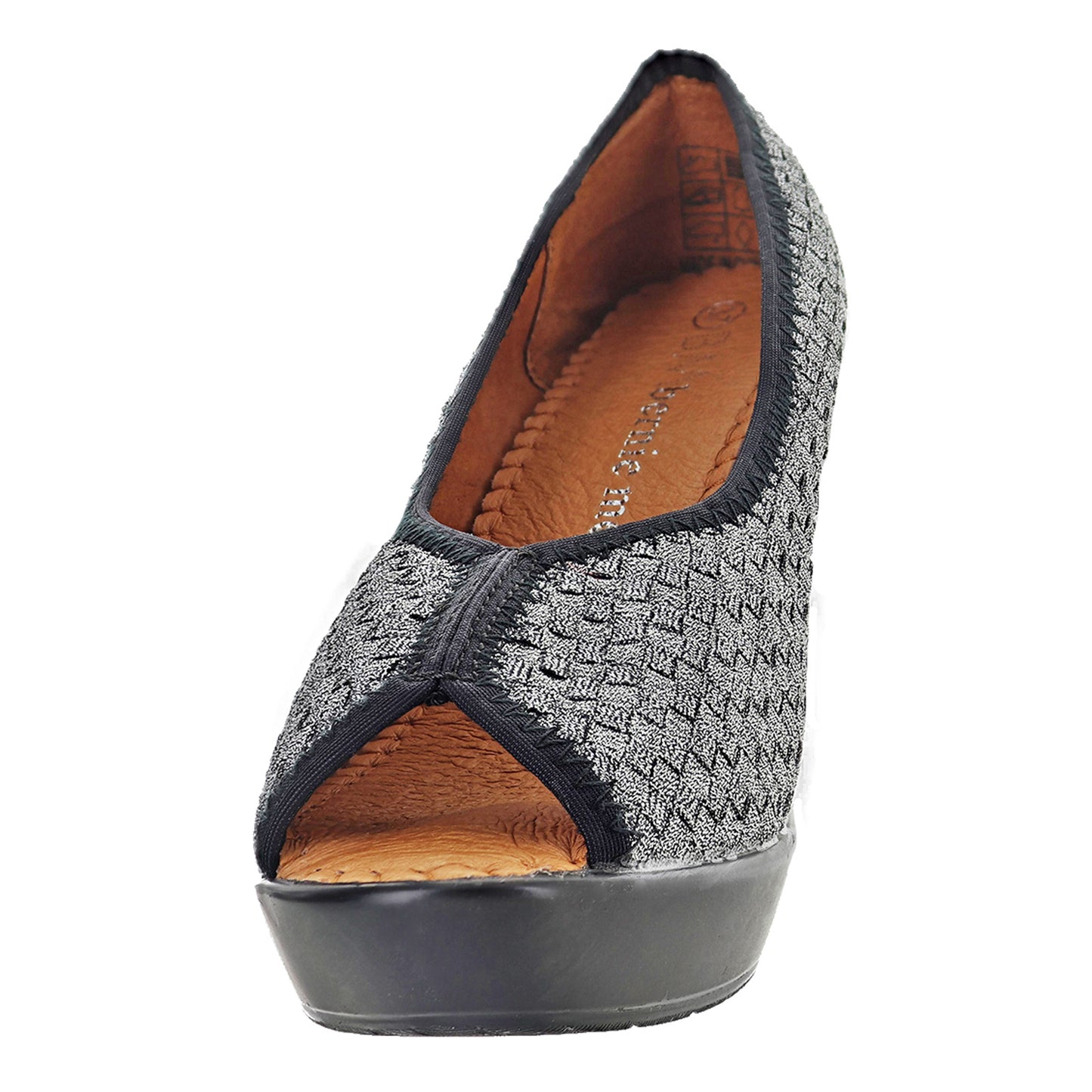 Peltz Shoes Women's Bernie Mev Fabulous Pump PEWTER FABULOUS PEW