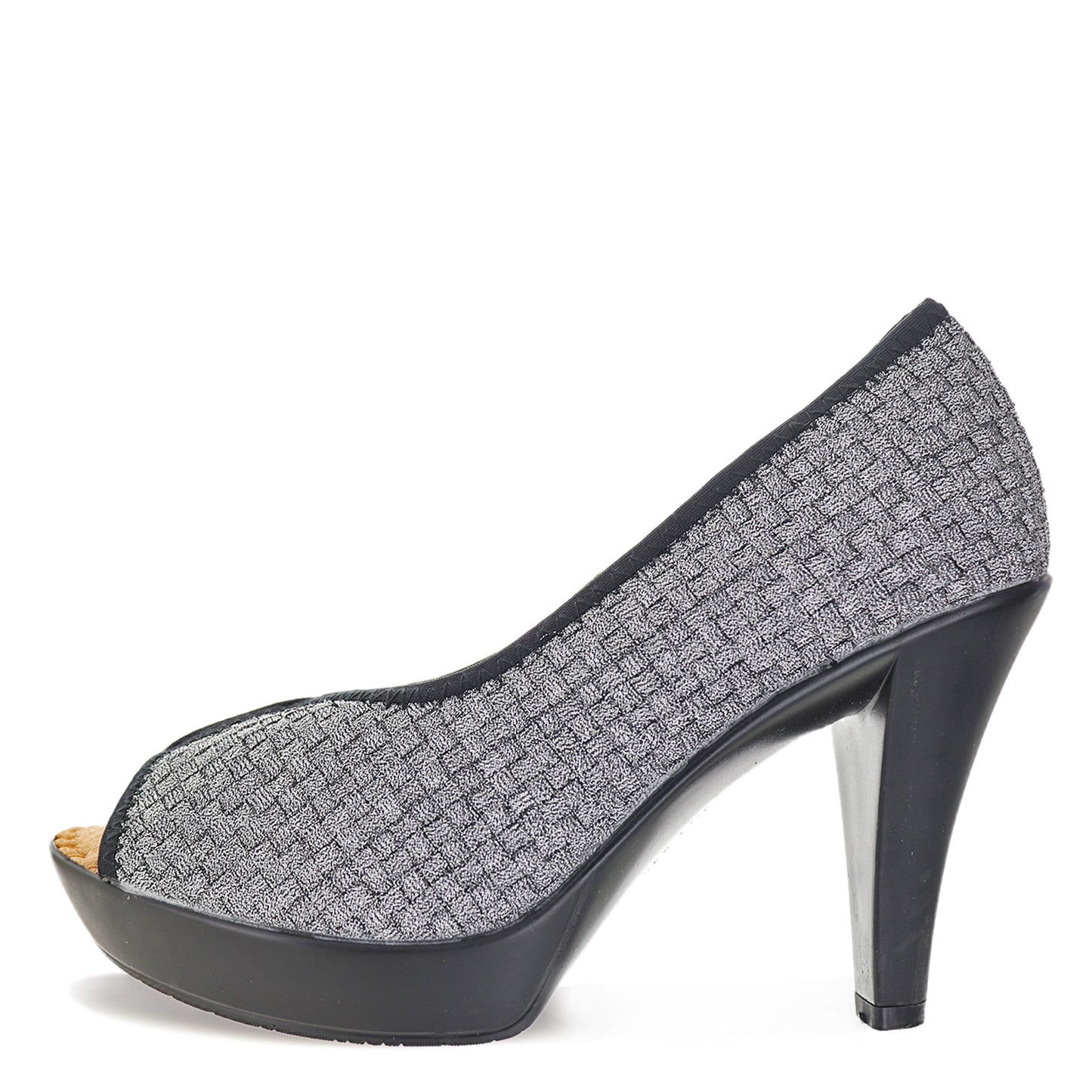 Peltz Shoes Women's Bernie Mev Fabulous Pump PEWTER FABULOUS PEW