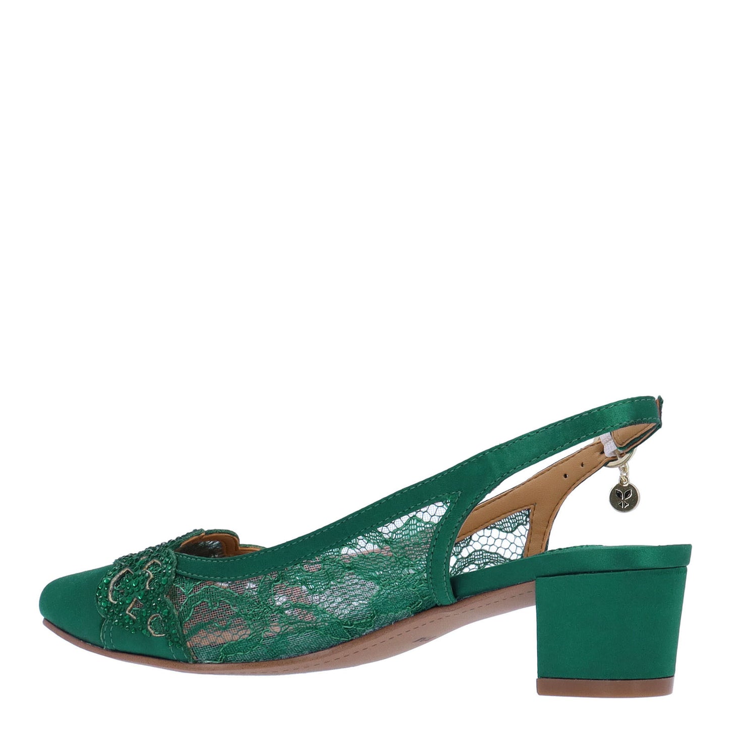 Peltz Shoes Women's J Renee Faleece Pump Emerald Green FALEEC-FAEMG