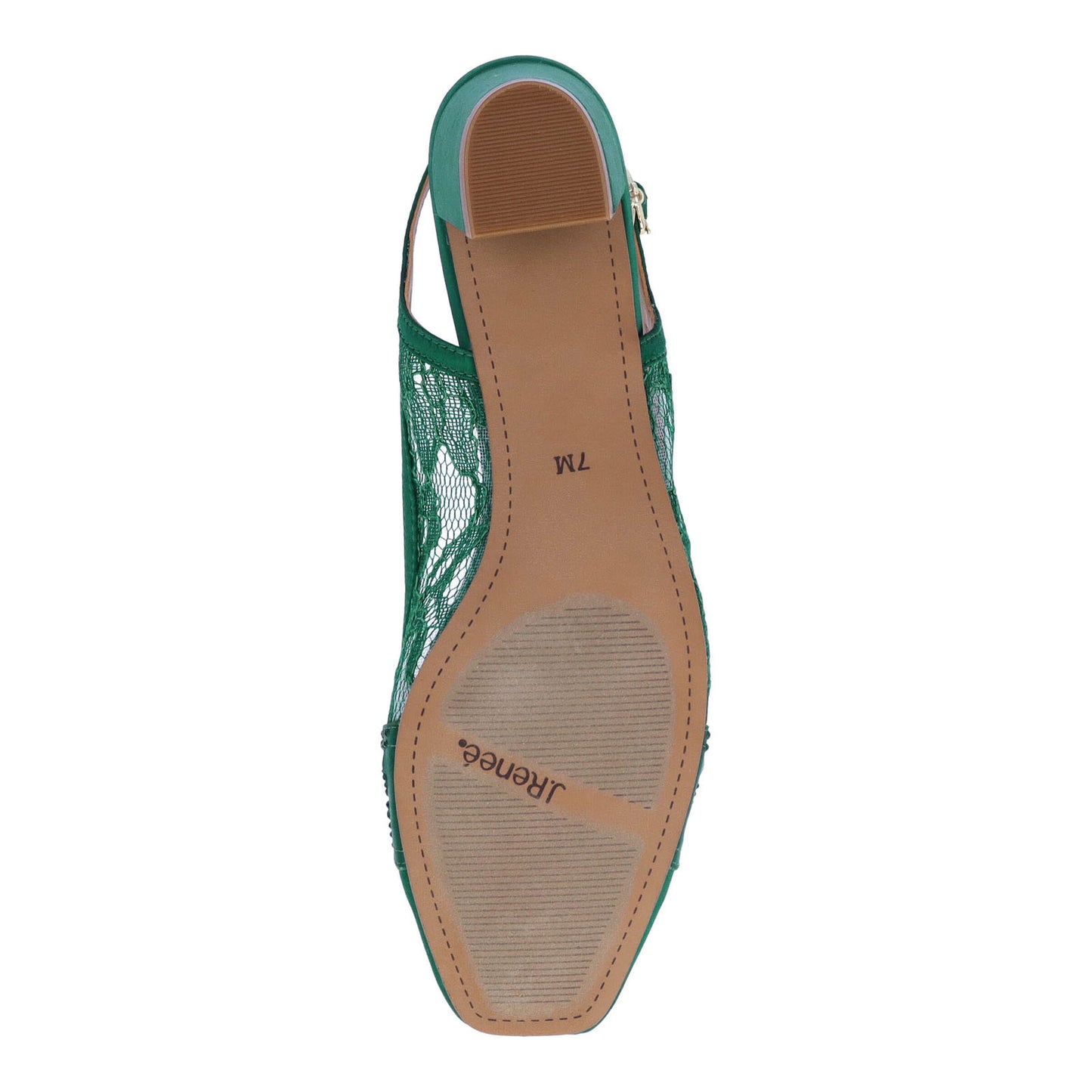 Peltz Shoes Women's J Renee Faleece Pump Emerald Green FALEEC-FAEMG