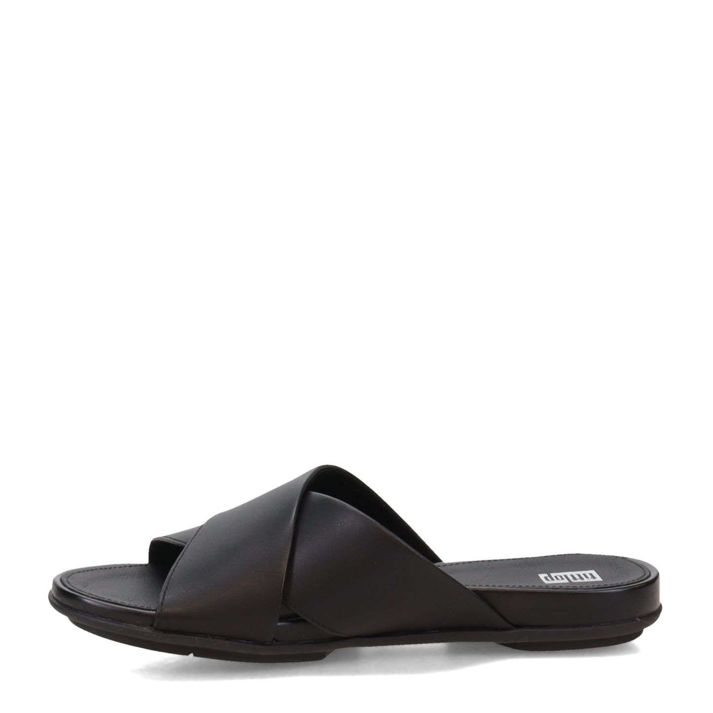 Peltz Shoes Women's FitFlop Gracie Cross Slide Black FD8-090