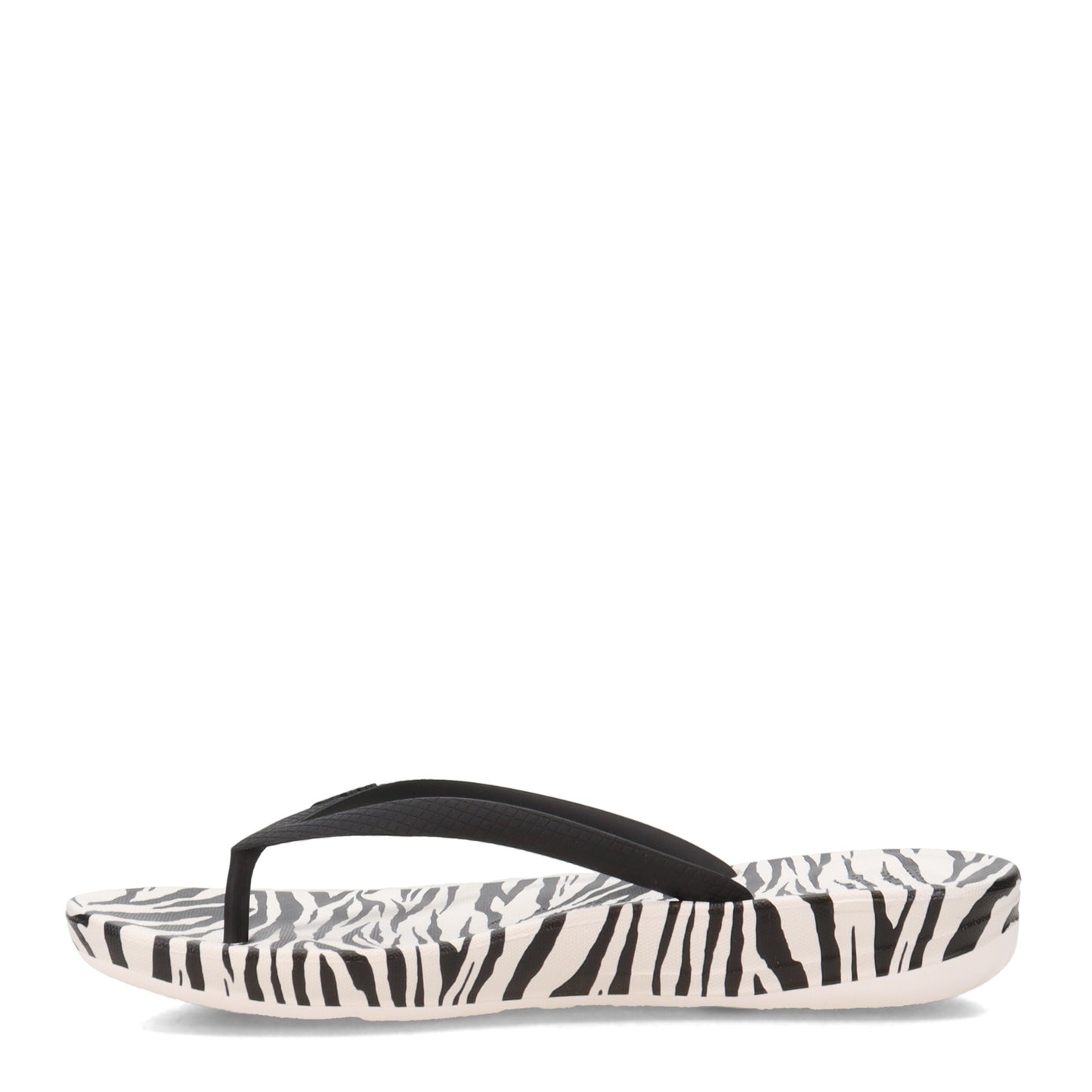 Peltz Shoes Women's FitFlop iQushion Flip-Flop Zebra FE3-A13