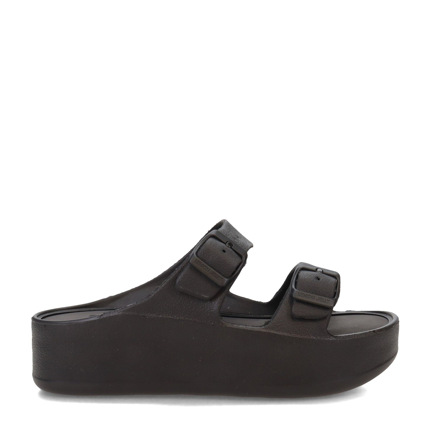Peltz Shoes Women's Lemon Jelly Fenix Slide Sandal BLACK FENIX-01