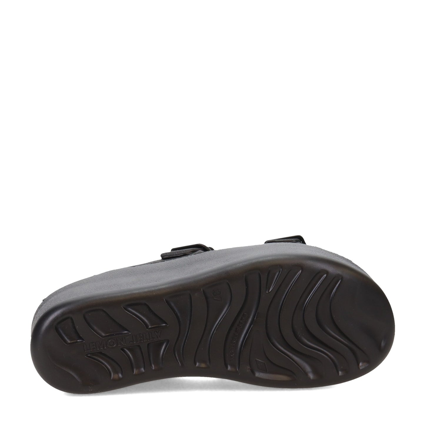 Peltz Shoes Women's Lemon Jelly Fenix Slide Sandal BLACK FENIX-01