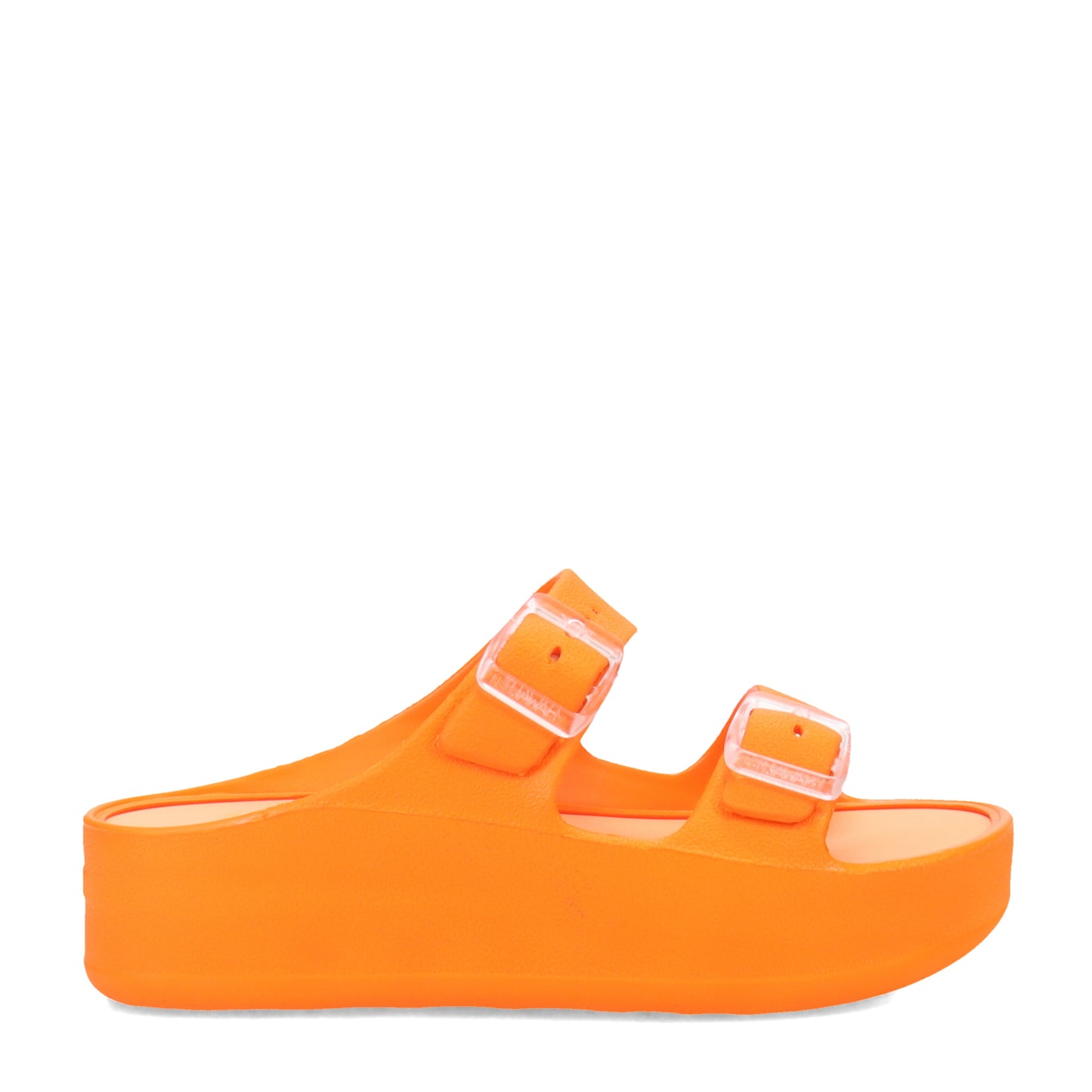 Peltz Shoes Women's Lemon Jelly Fenix Slide Sandal Tangerine FENIX-09