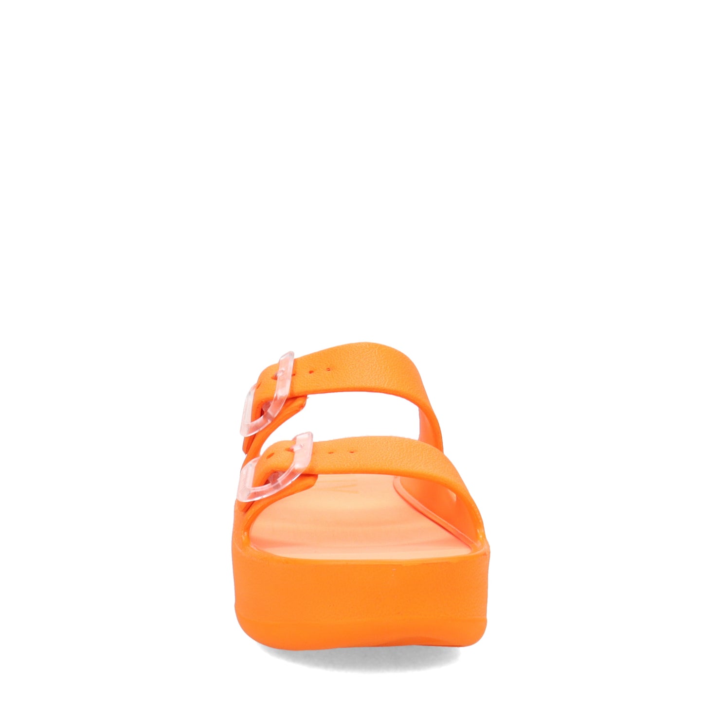 Peltz Shoes Women's Lemon Jelly Fenix Slide Sandal Tangerine FENIX-09