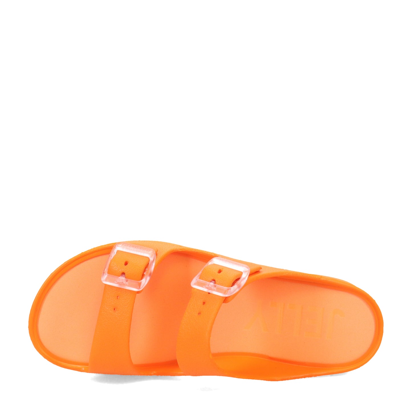 Peltz Shoes Women's Lemon Jelly Fenix Slide Sandal Tangerine FENIX-09
