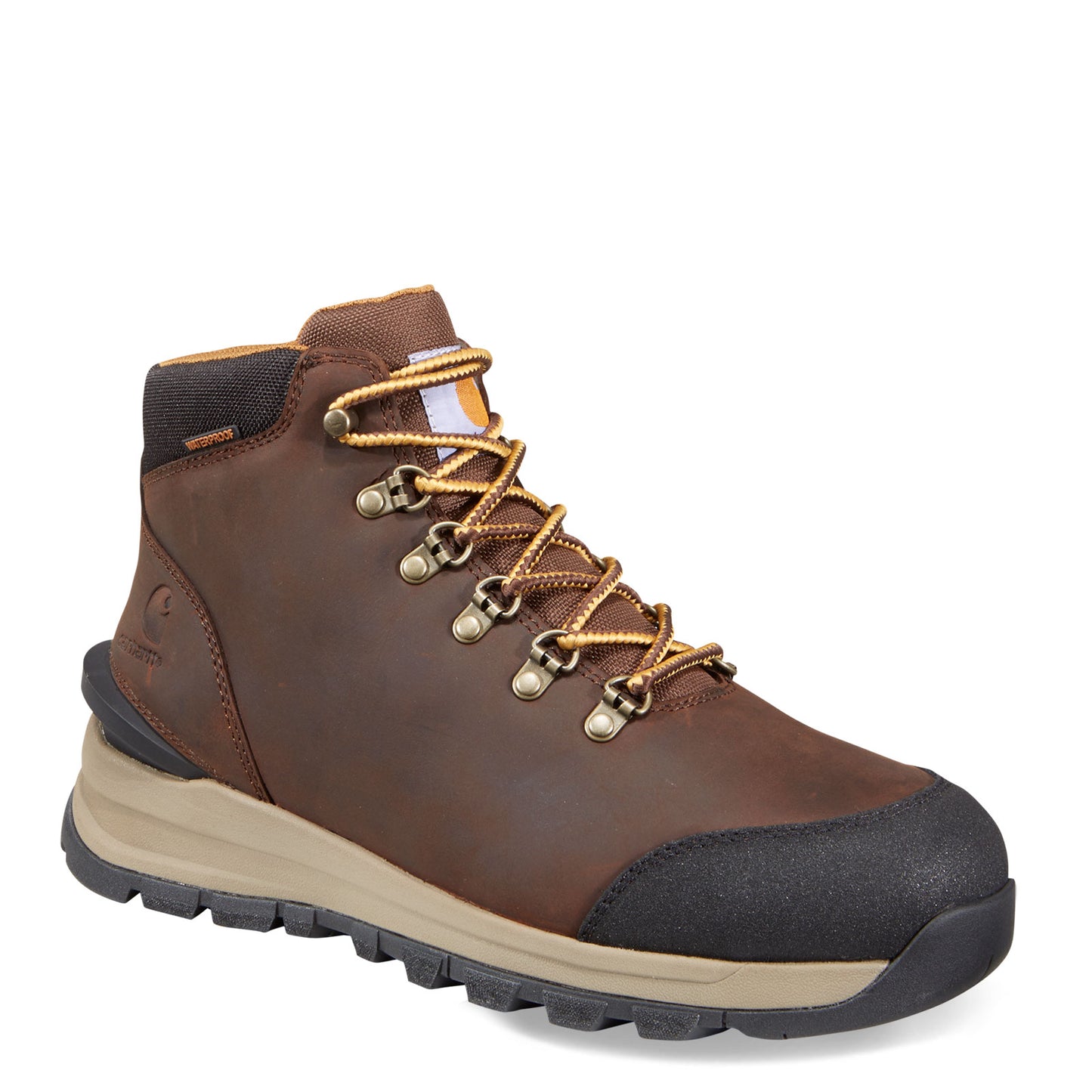 Peltz Shoes Men's Carhartt Gilmore WP 5in Alloy Toe Work Hiker Boot DARK BROWN FH5550-M