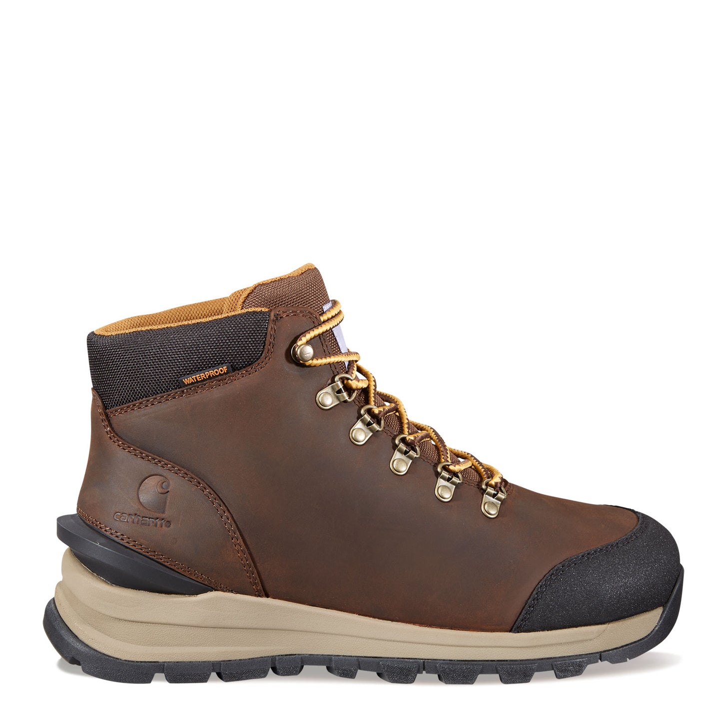 Peltz Shoes Men's Carhartt Gilmore WP 5in Alloy Toe Work Hiker Boot DARK BROWN FH5550-M