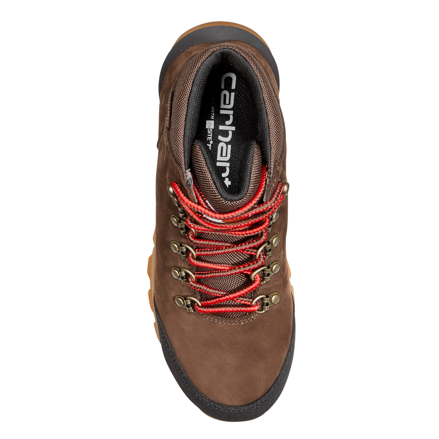 Peltz Shoes Women's Carhartt Gilmore WP 5in Alloy Toe Work Hiker Boot BROWN NUBUCK FH5556-W