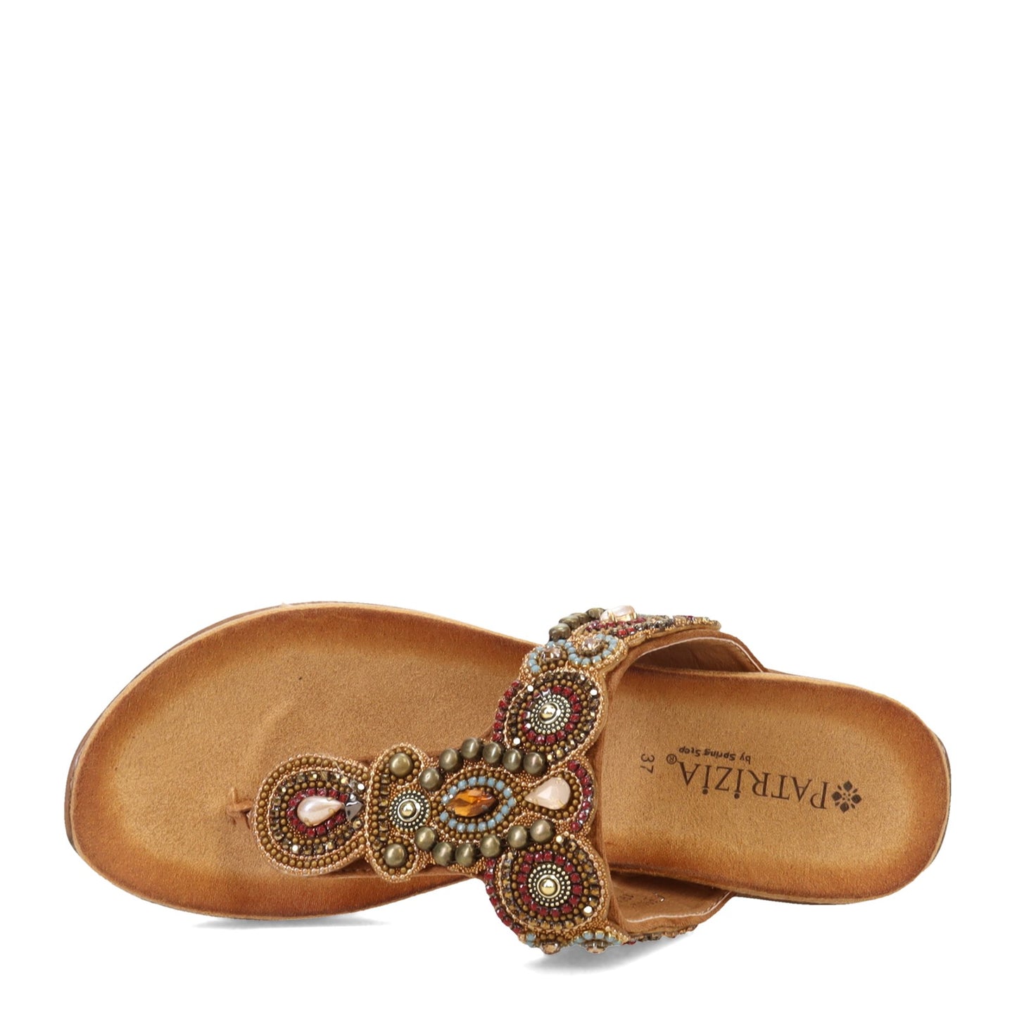 Peltz Shoes Women's Patrizia Fiesole Sandal Brown FIESOLE-LBR