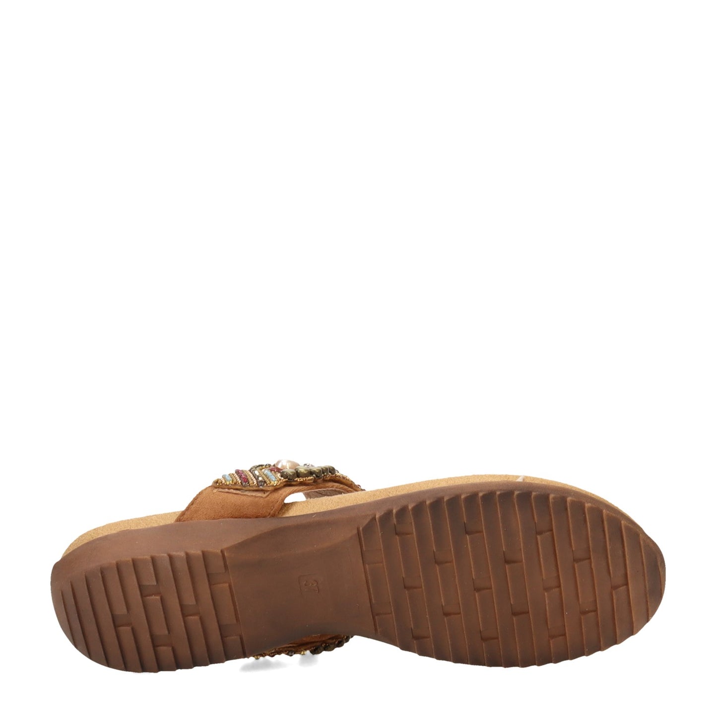 Peltz Shoes Women's Patrizia Fiesole Sandal Brown FIESOLE-LBR