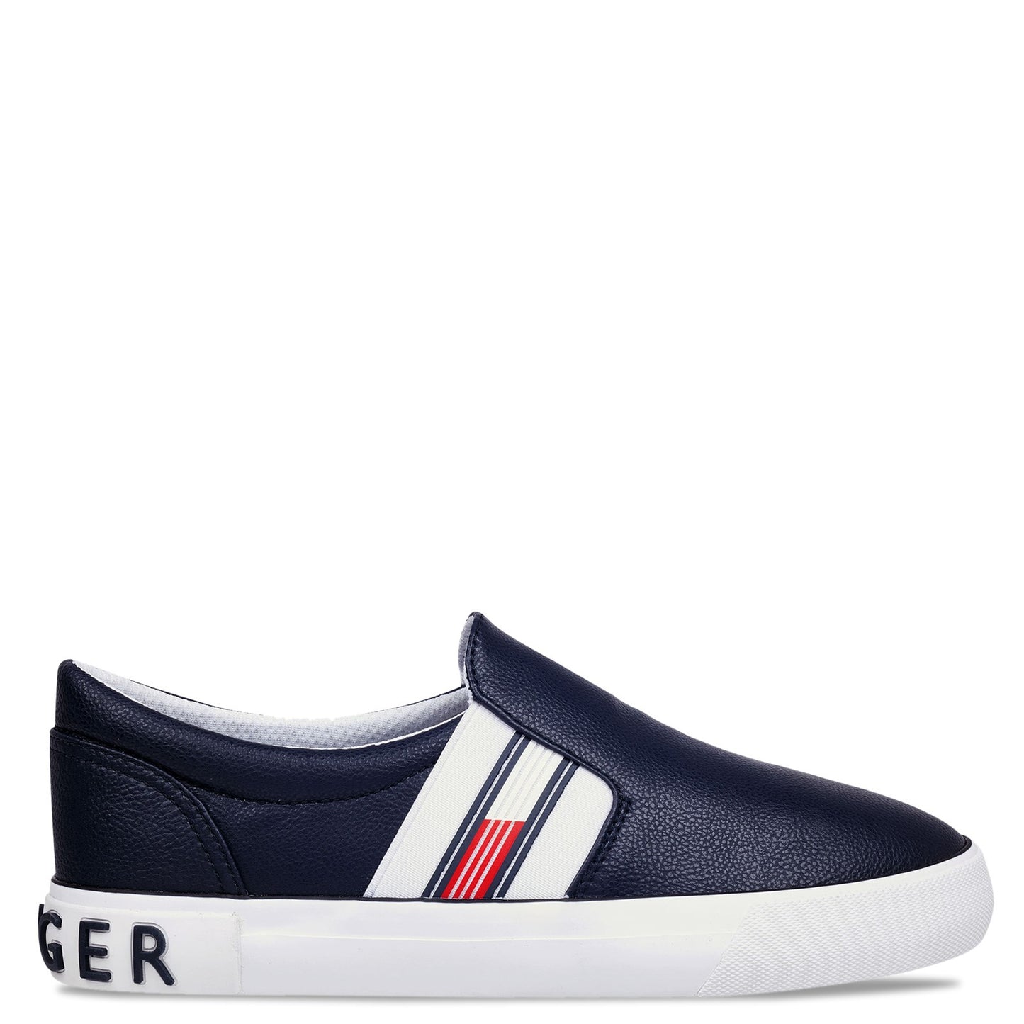 Peltz Shoes Women's Tommy Hilfiger Fin 2 Slip-On Sneaker DARK BLUE FIN2-DARK BLUE
