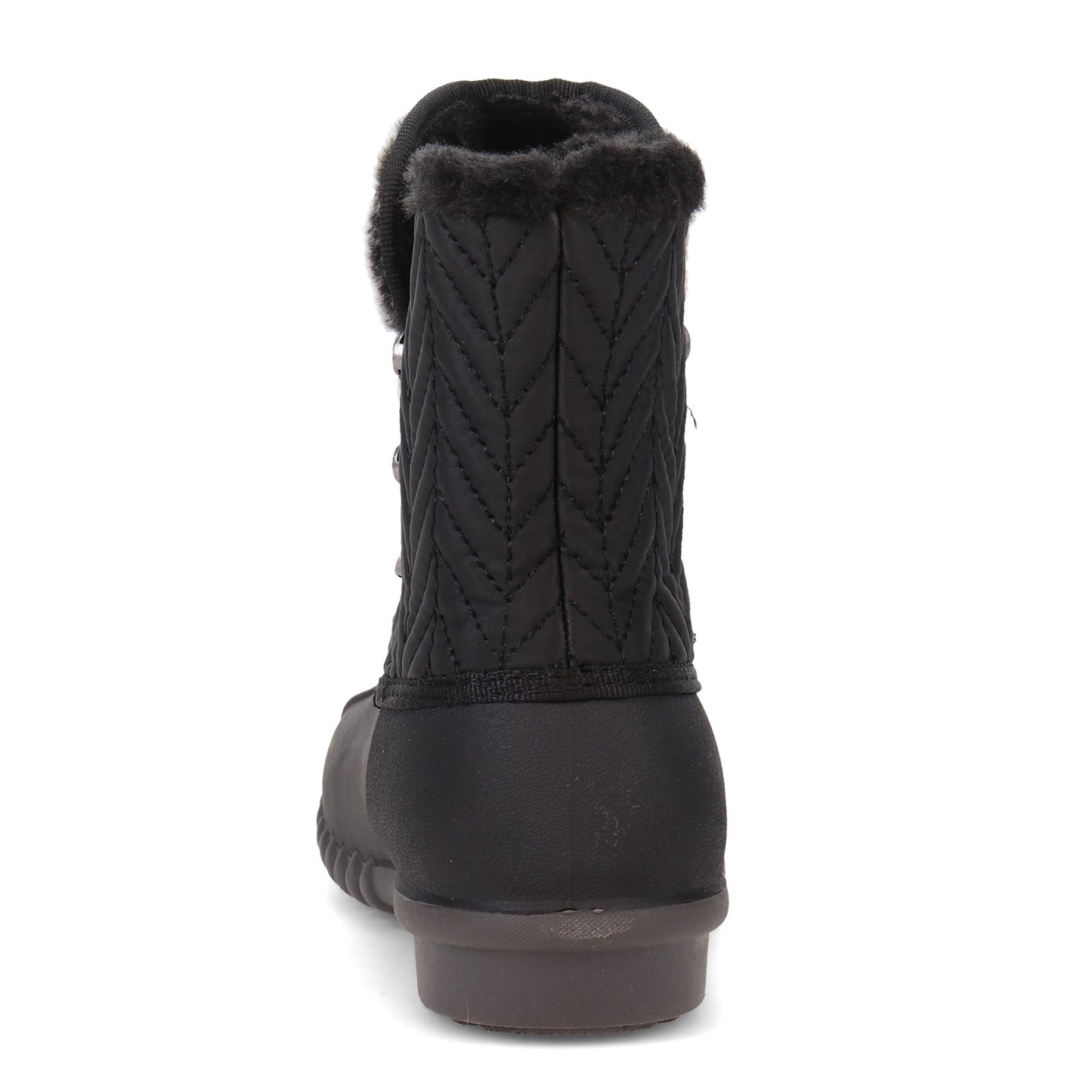 Peltz Shoes Women's Baretraps Flash Duck Boot BLACK FLASH-BLACK