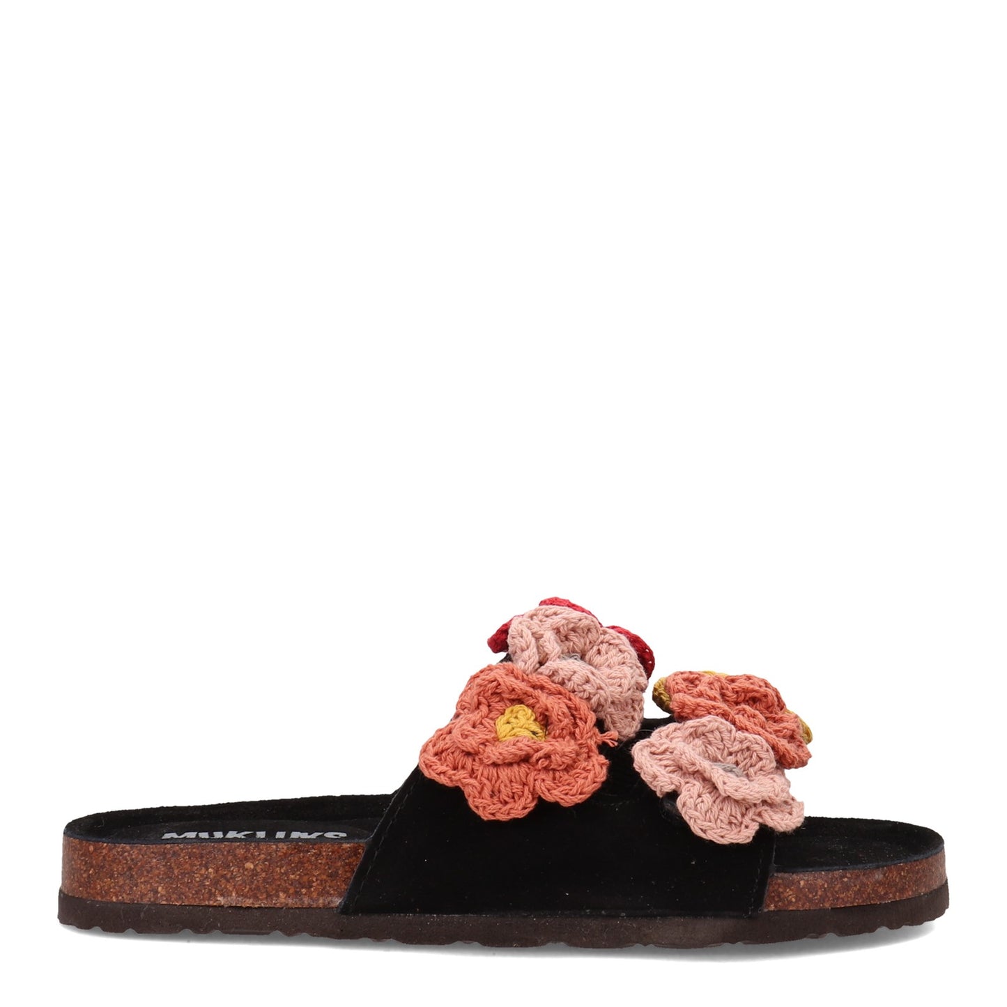 Peltz Shoes Women's MUK LUKS Terra Turf Flora Sandal BLACK FLORA-BLACK