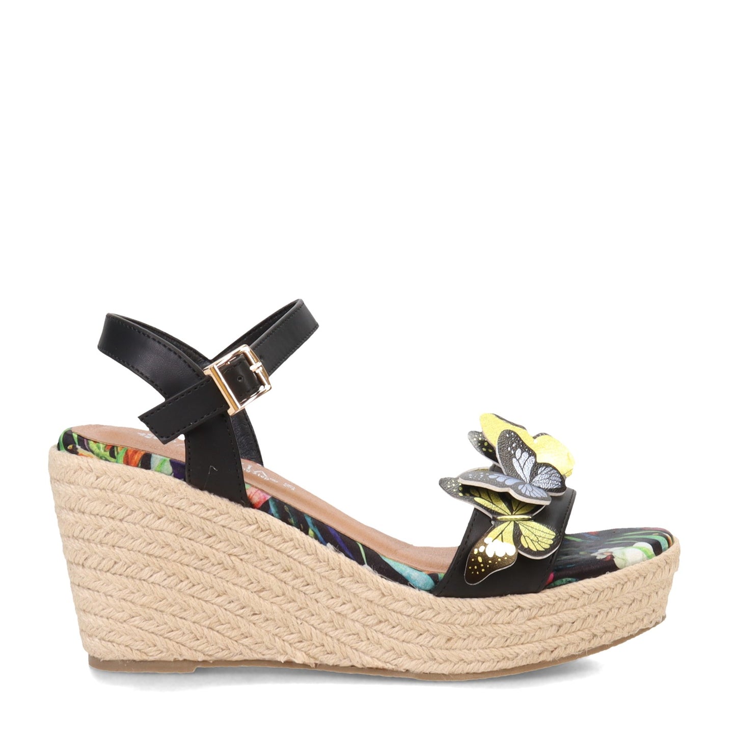 Peltz Shoes Women's Patrizia Flyaway Sandal Black FLYAWAY-B