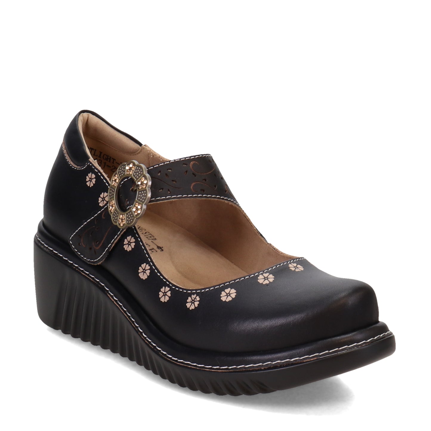 Peltz Shoes Women's L`Artiste by Spring Step Footlight Mary Jane Black FOOTLIGHT-B