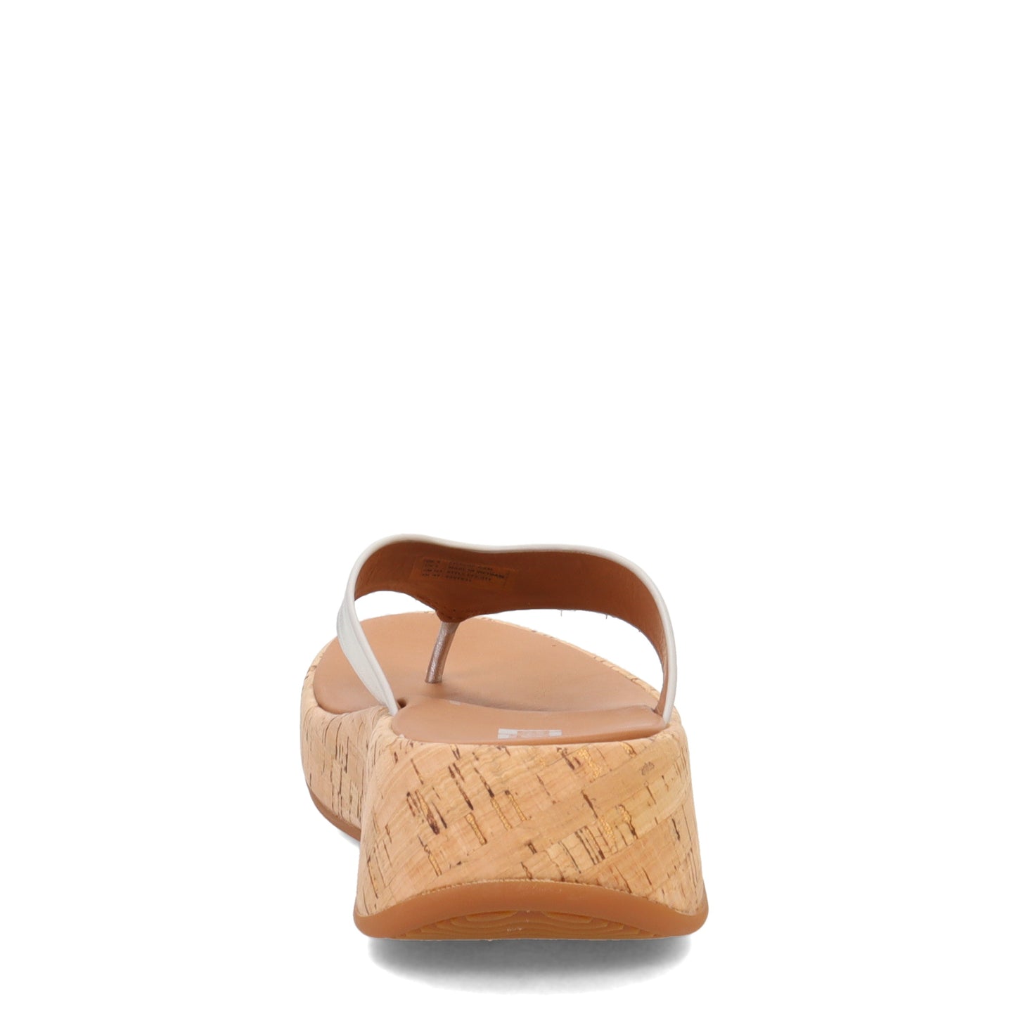 Peltz Shoes Women's FitFlop F-Mode Flatform Toe Post Sandal Silver FT7-011
