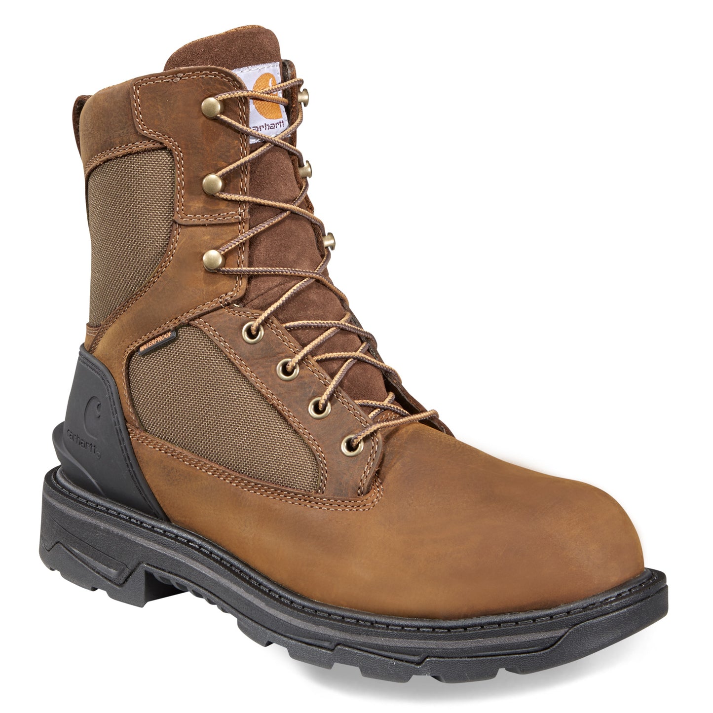 Peltz Shoes Men's Carhartt Ironwood WP 8in Soft Toe Boot BROWN FT8000-M