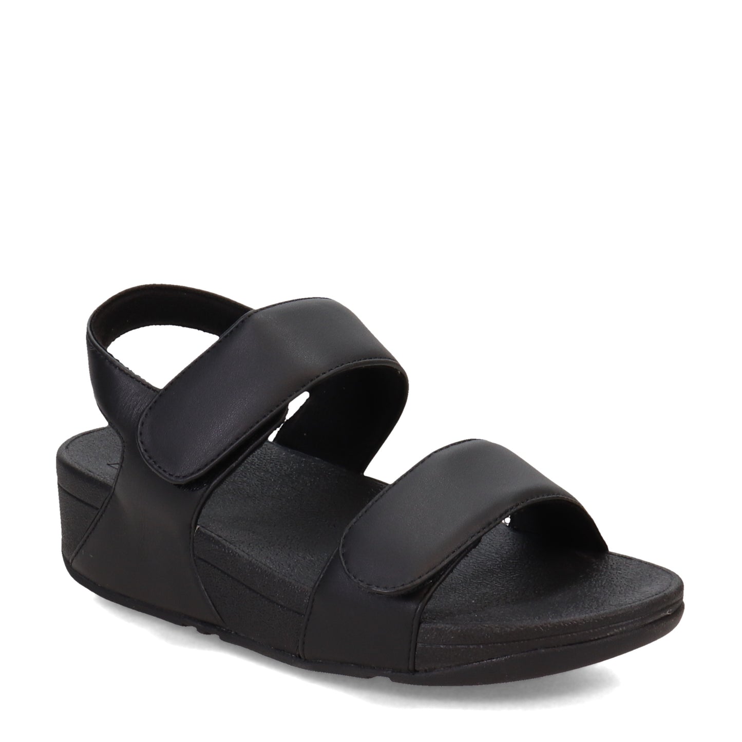 Peltz Shoes Women's FitFlop Lulu Adjustable Strap Sandal Black FV8-090