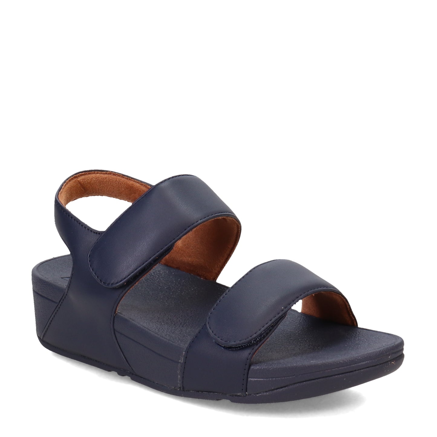 Peltz Shoes Women's FitFlop Lulu Adjustable Strap Sandal Navy FV8-399