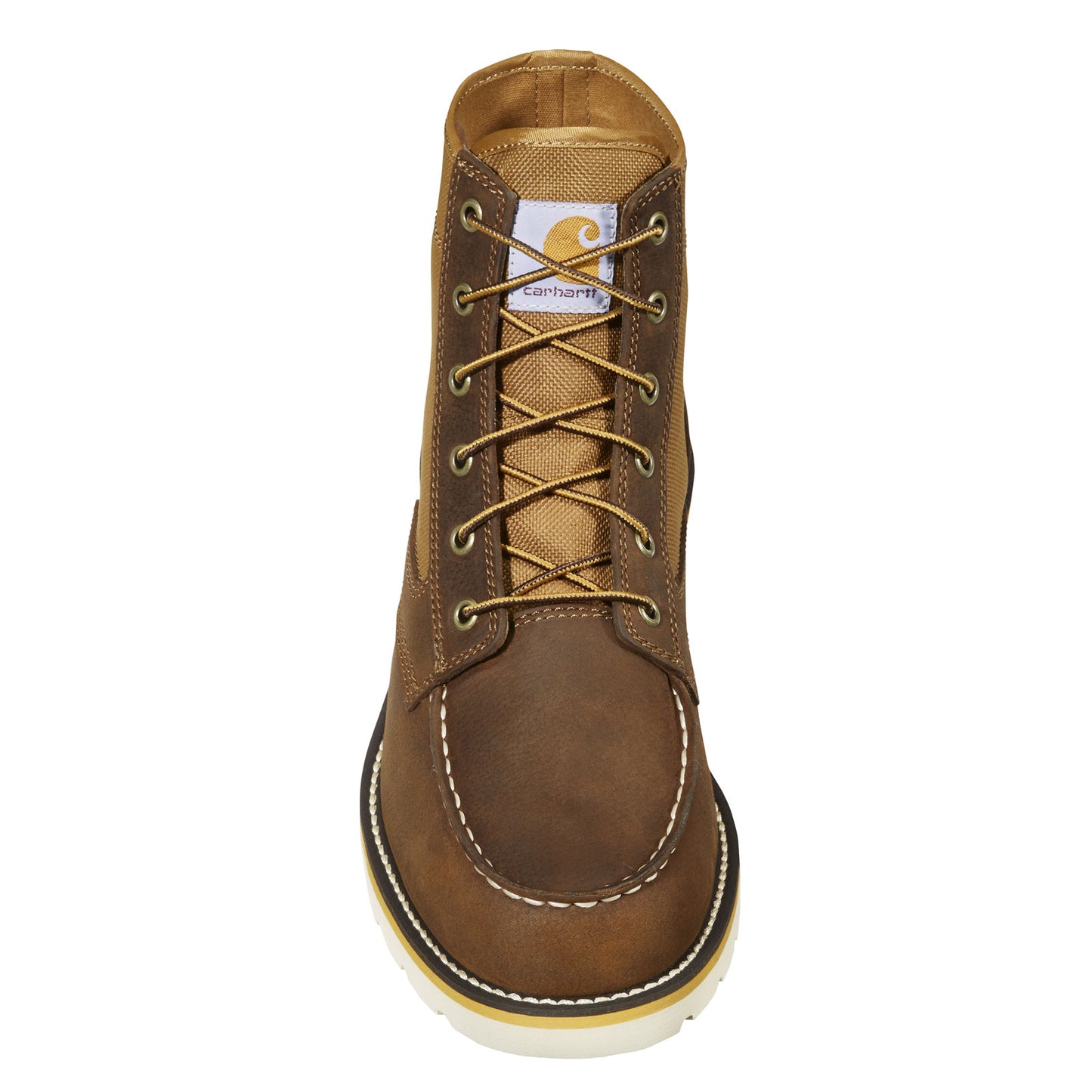 Peltz Shoes Men's Carhartt 6 Inch Moc Soft Toe Wedge Work Boot BROWN OILED FW6035-M