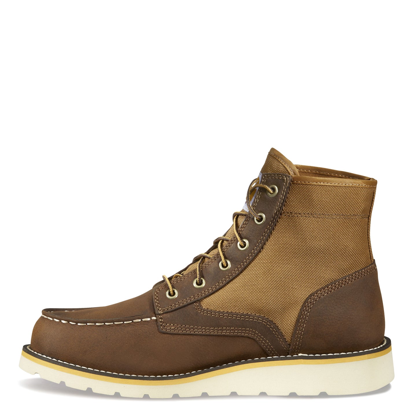 Peltz Shoes Men's Carhartt 6 Inch Moc Soft Toe Wedge Work Boot BROWN OILED FW6035-M