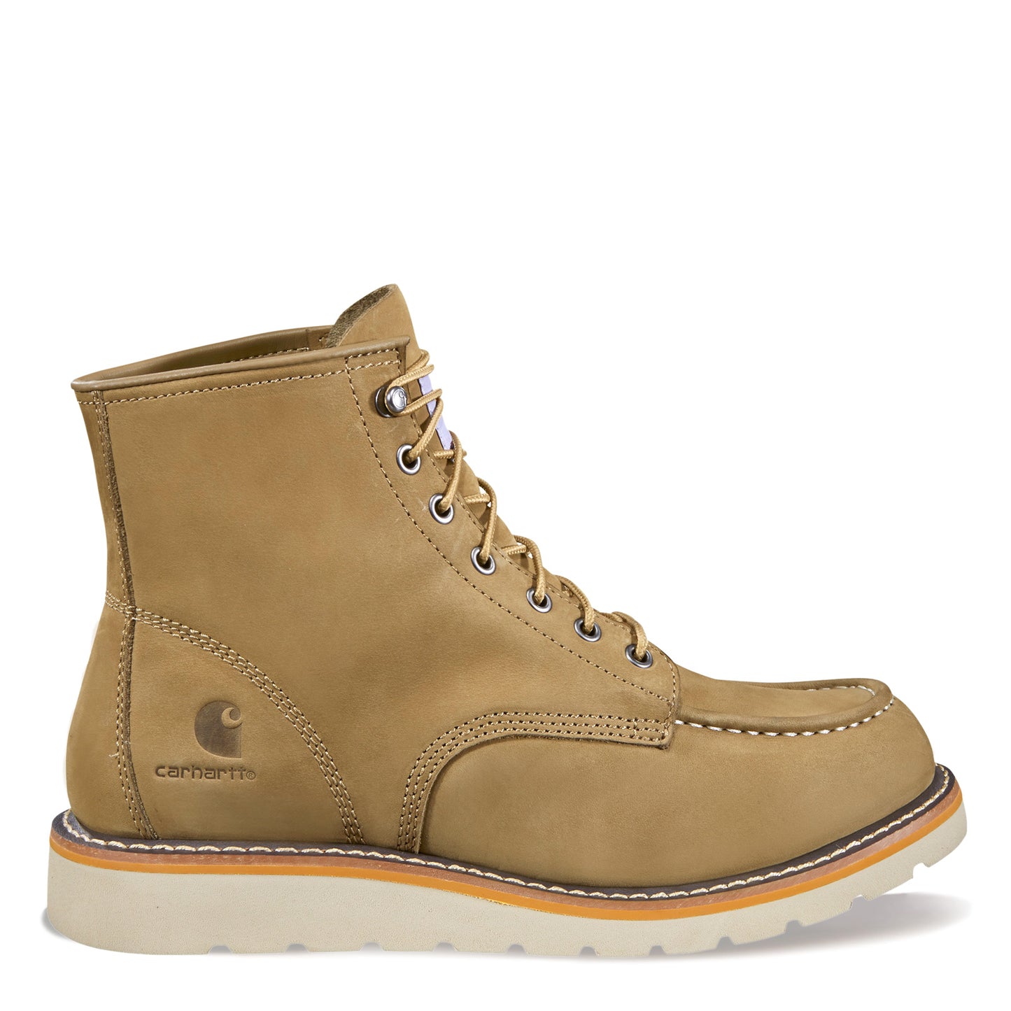Peltz Shoes Men's Carhartt 6 Inch Moc Soft Toe Wedge Work Boot COYOTE FW6077-M