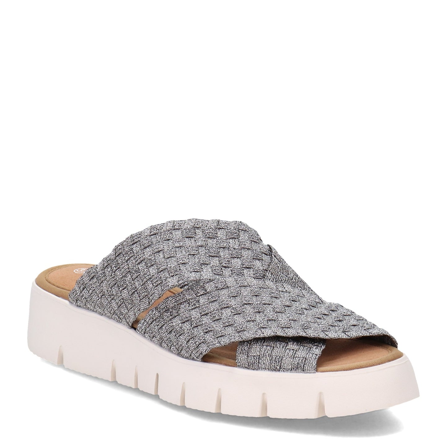 Peltz Shoes Women's Bernie Mev Fx Thelma Sandal PEWTER FXTHELMA-PWTR