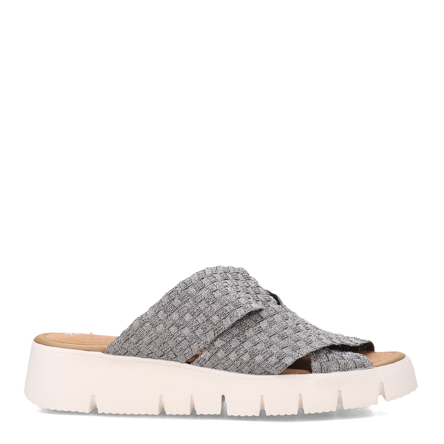 Peltz Shoes Women's Bernie Mev Fx Thelma Sandal PEWTER FXTHELMA-PWTR