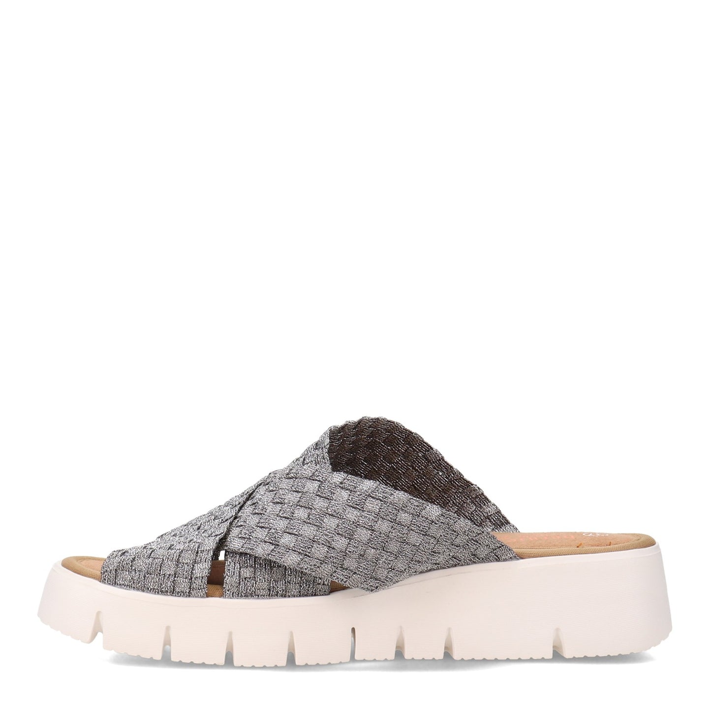 Peltz Shoes Women's Bernie Mev Fx Thelma Sandal PEWTER FXTHELMA-PWTR