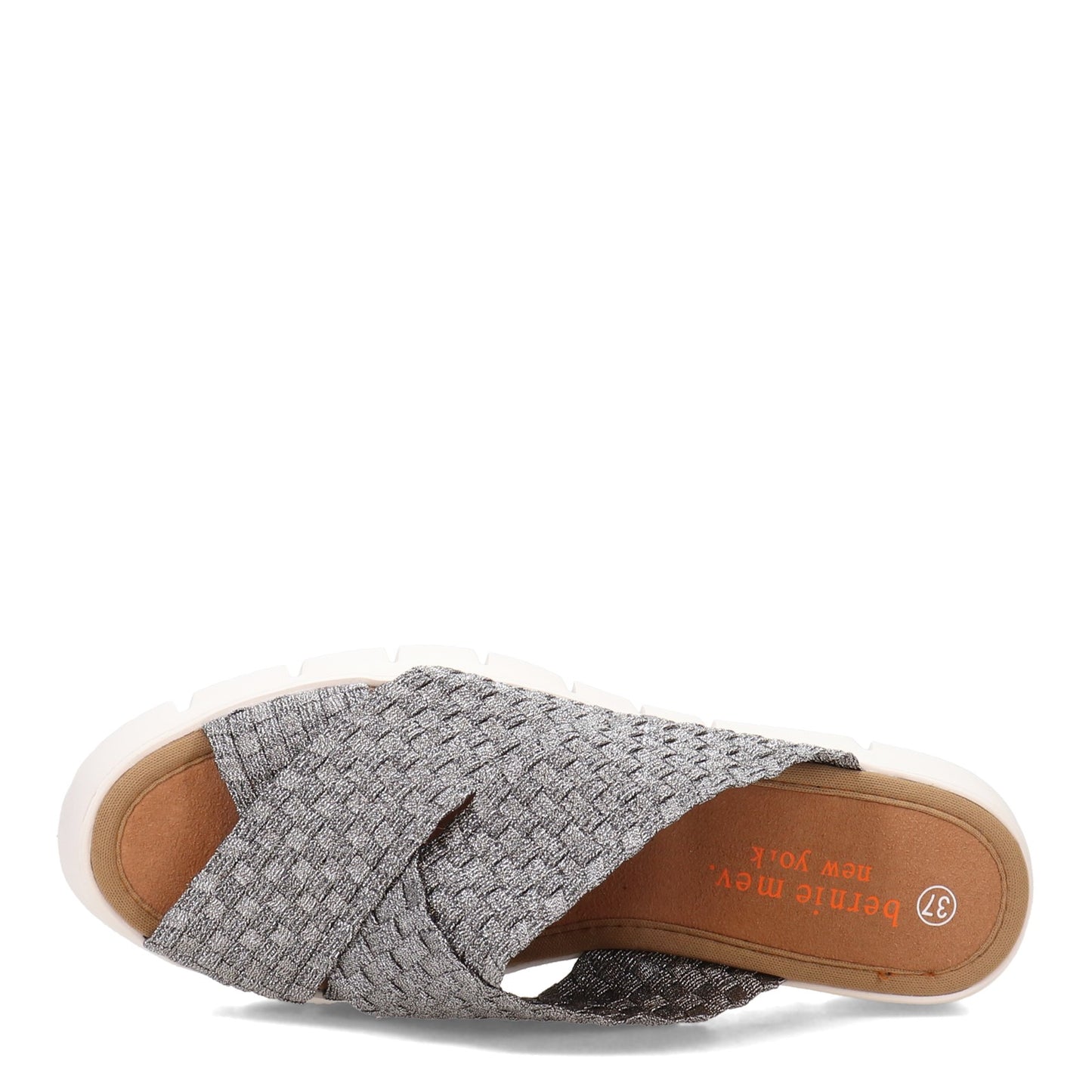 Peltz Shoes Women's Bernie Mev Fx Thelma Sandal PEWTER FXTHELMA-PWTR