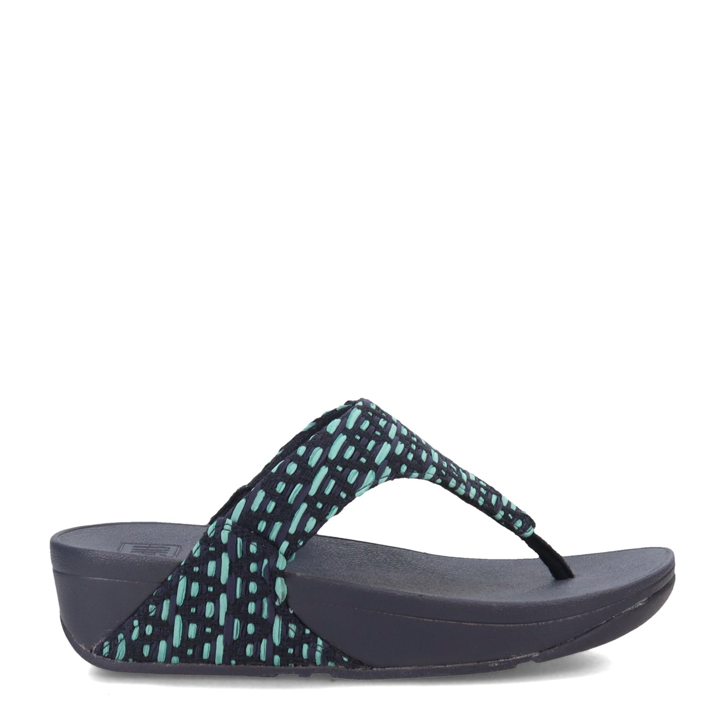 Peltz Shoes Women's FitFlop Lulu Fabric Thong Sandal Navy FZ4-442