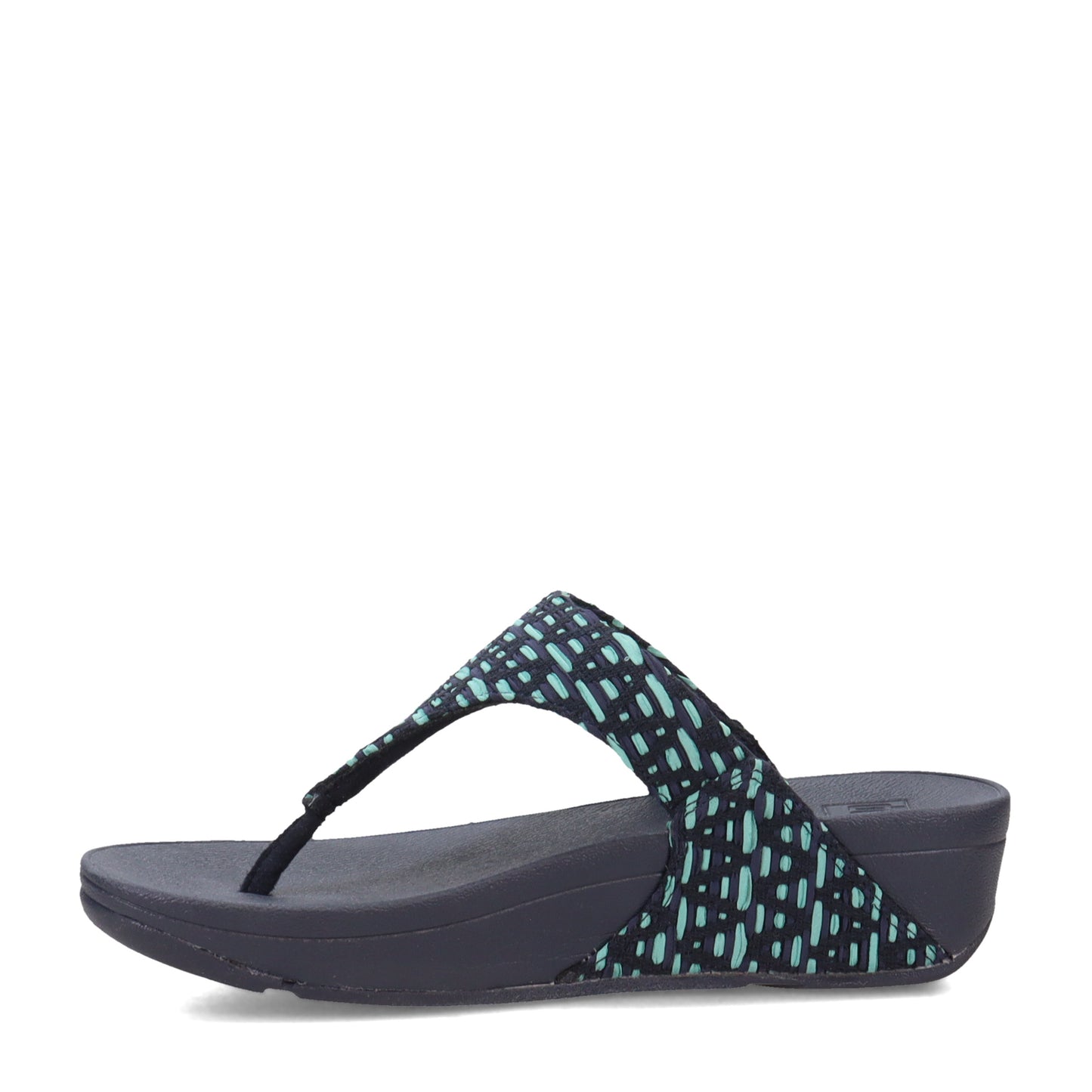 Peltz Shoes Women's FitFlop Lulu Fabric Thong Sandal Navy FZ4-442