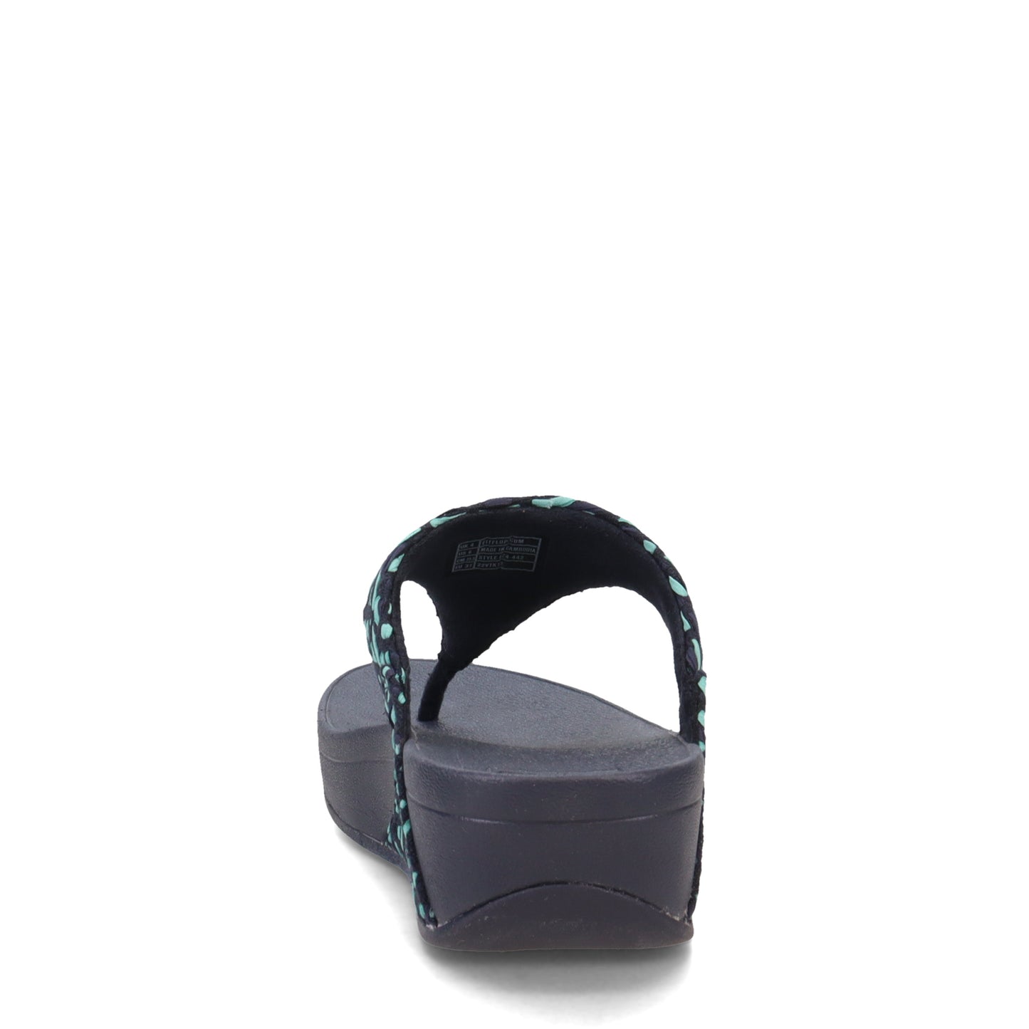 Peltz Shoes Women's FitFlop Lulu Fabric Thong Sandal Navy FZ4-442