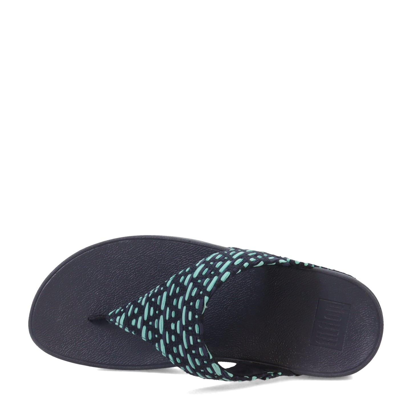 Peltz Shoes Women's FitFlop Lulu Fabric Thong Sandal Navy FZ4-442