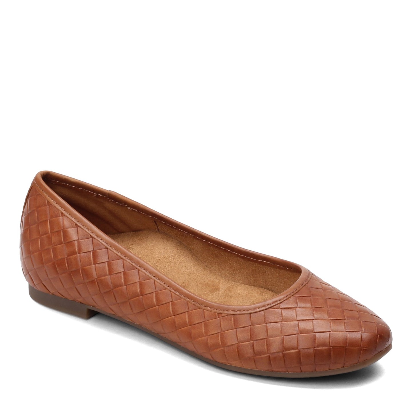Peltz Shoes Women's Aetrex Lyla Flat COGNAC FB102-COGNAC