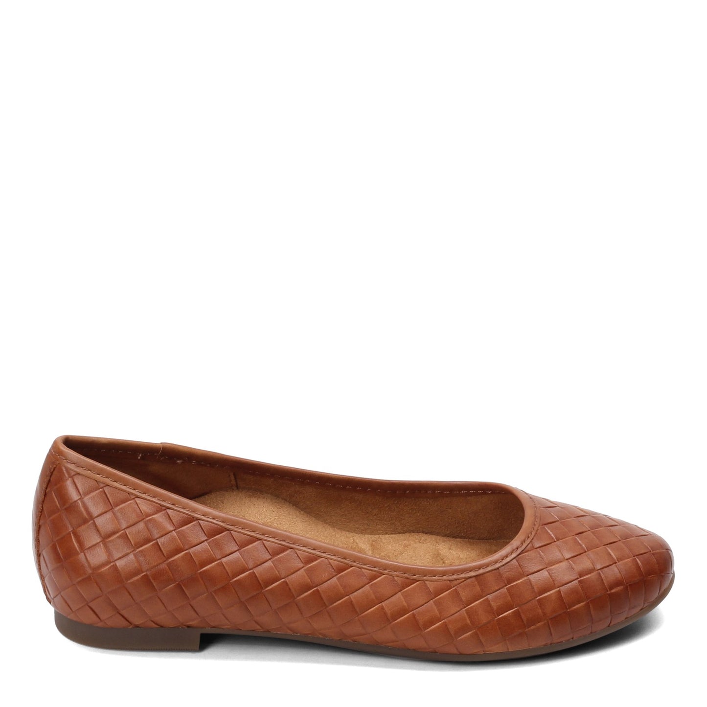 Peltz Shoes Women's Aetrex Lyla Flat COGNAC FB102-COGNAC