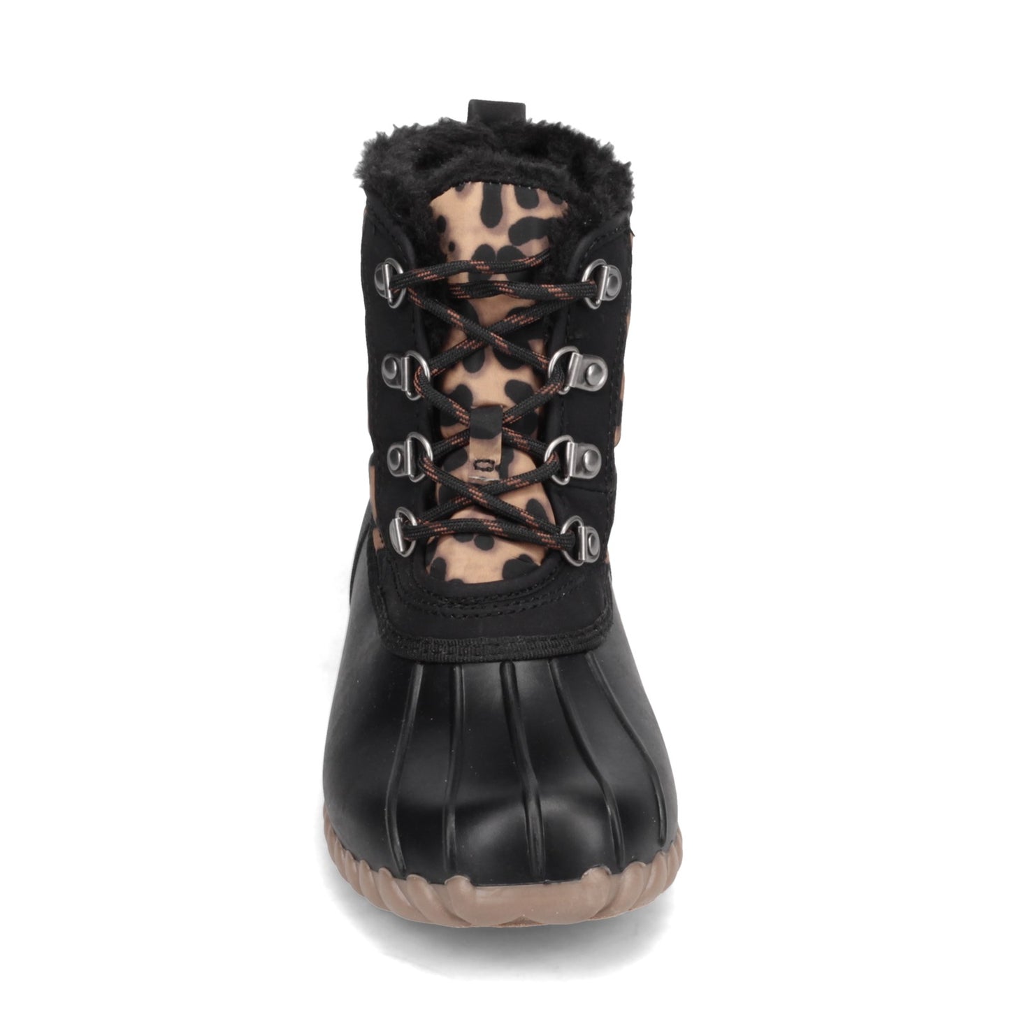 Peltz Shoes Women's Baretraps Flynn Boot BLACK / LEOPARD FLYNN-BLKLEOPAR