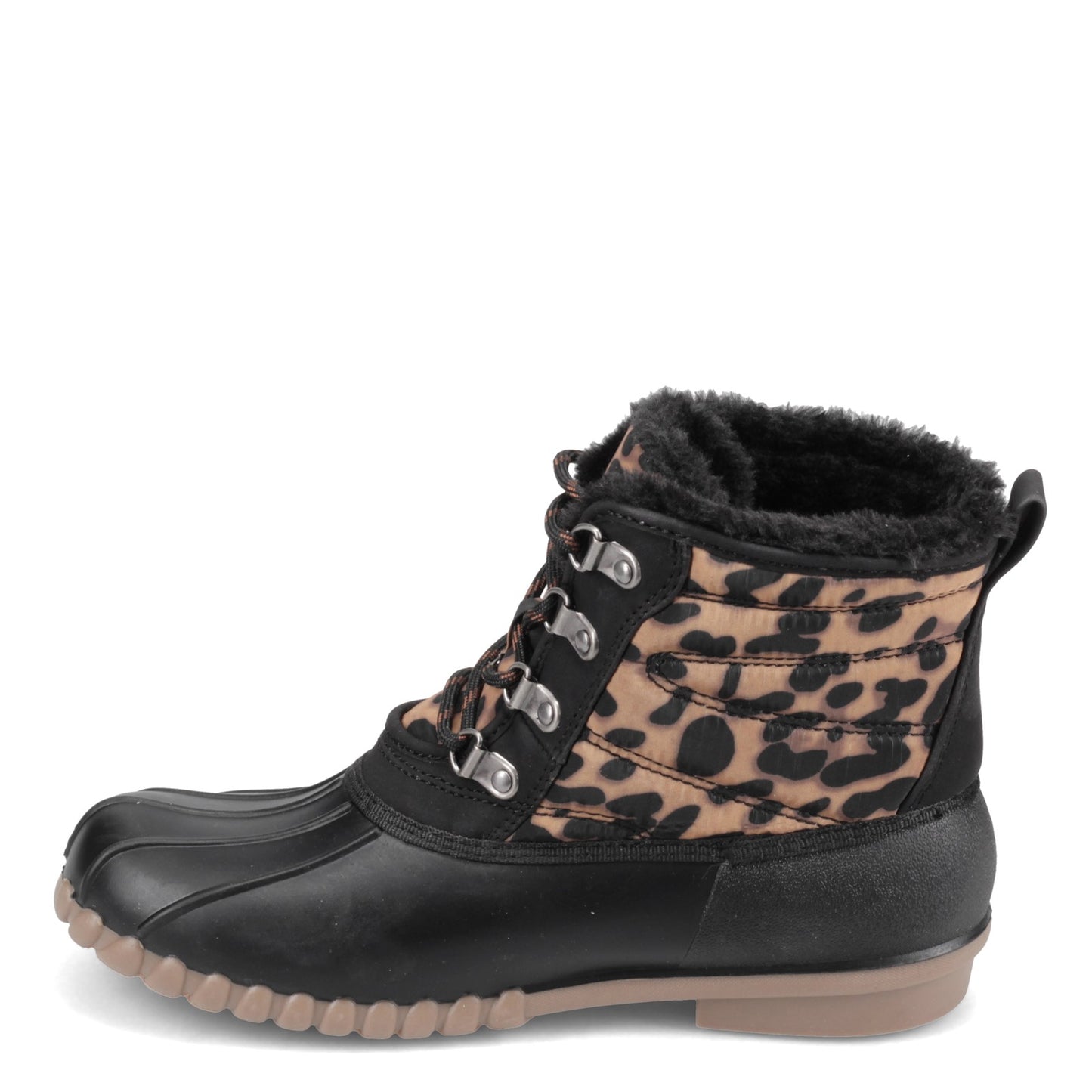Peltz Shoes Women's Baretraps Flynn Boot BLACK / LEOPARD FLYNN-BLKLEOPAR
